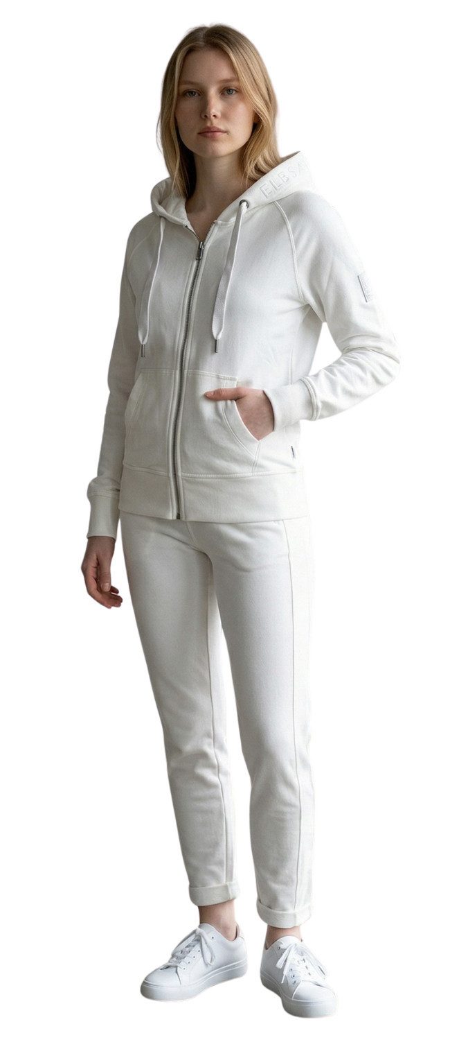 Elbsand Sweatjacke Kelda Zip-Jacke Logoprint auf der Kapuze
