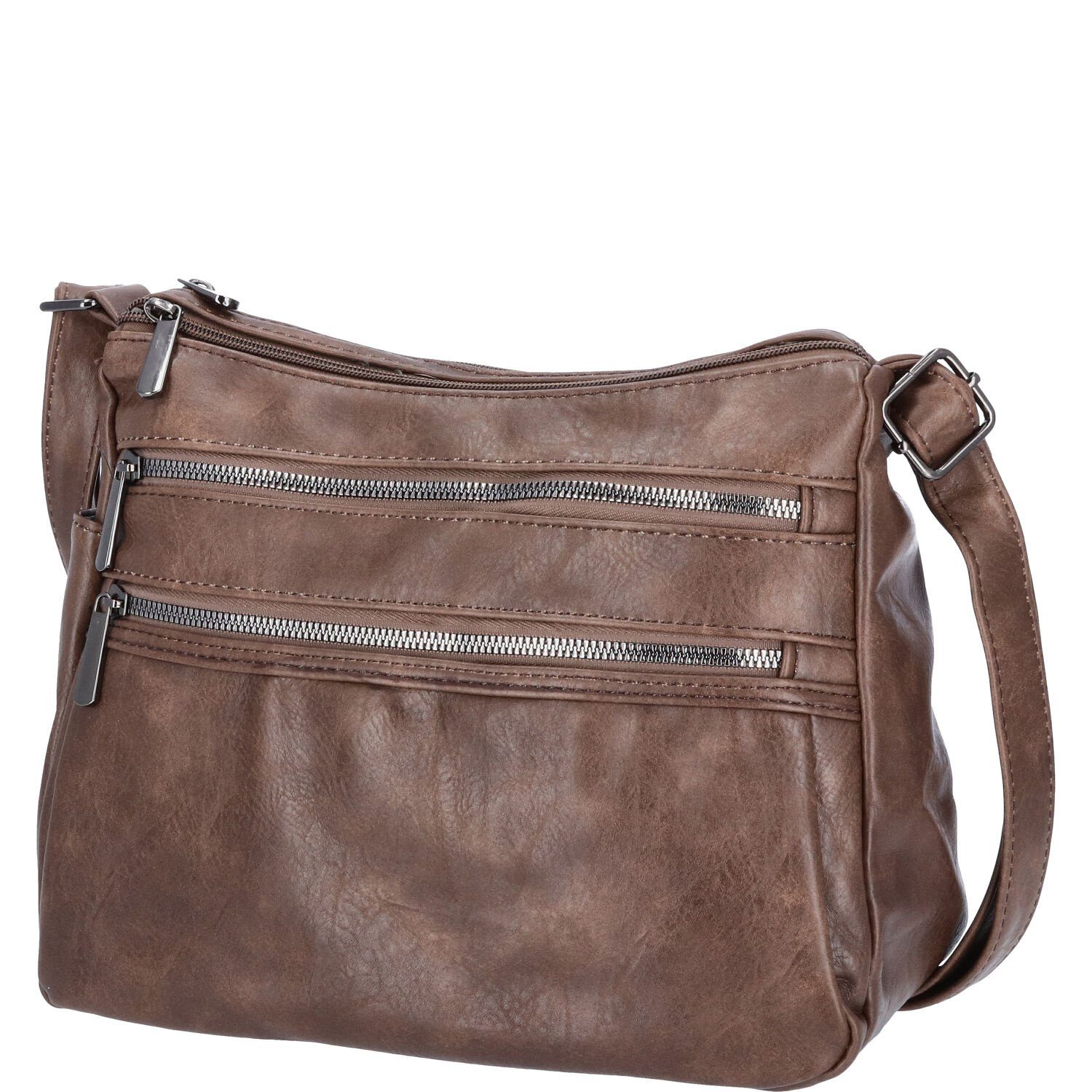 Umhängetasche Antonio Damen Handtasche Cognac