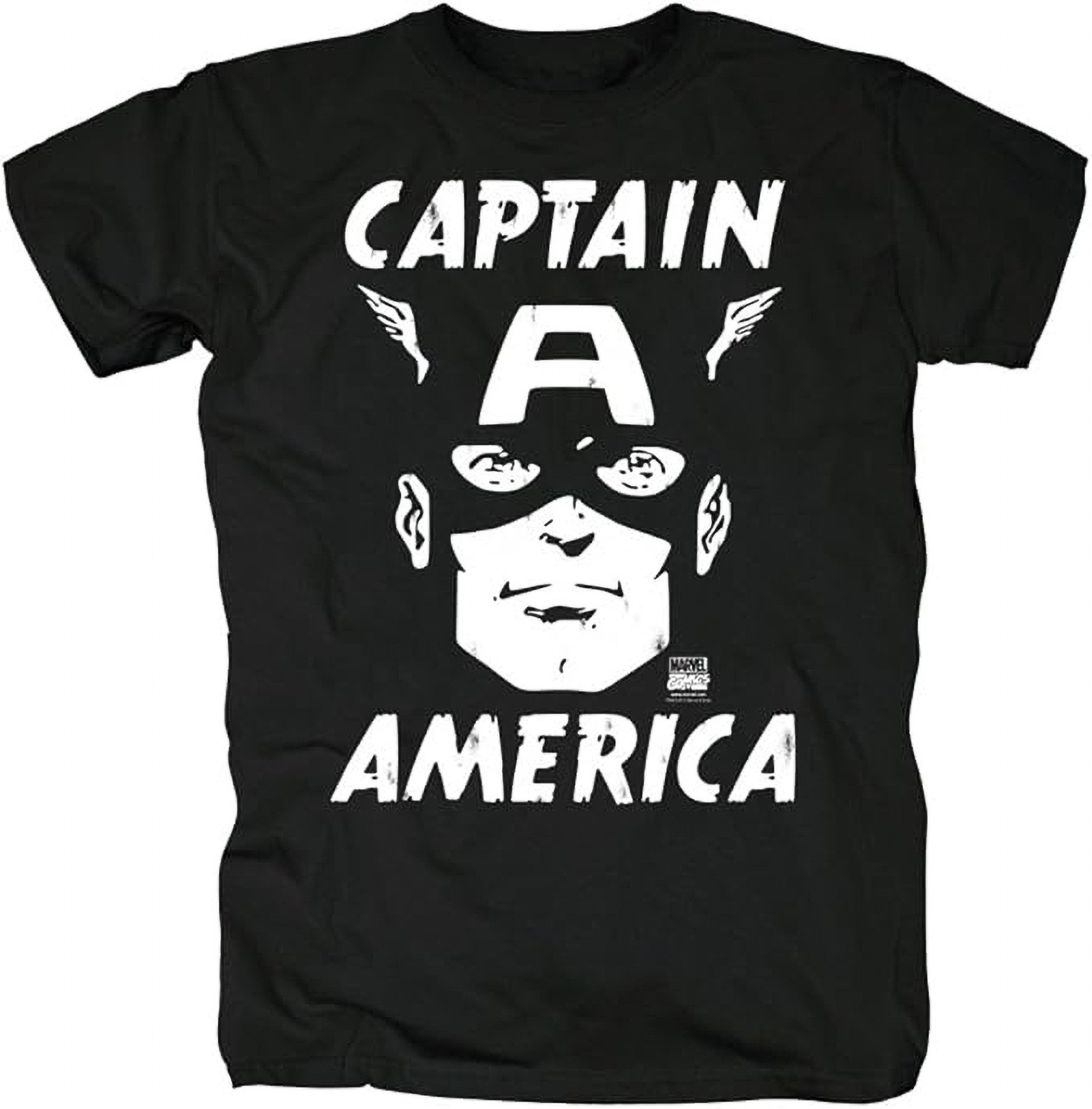 LOGOSHIRT Print-Shirt Captain America Portrait T-Shirt Original Design aus dem Marvel Universum