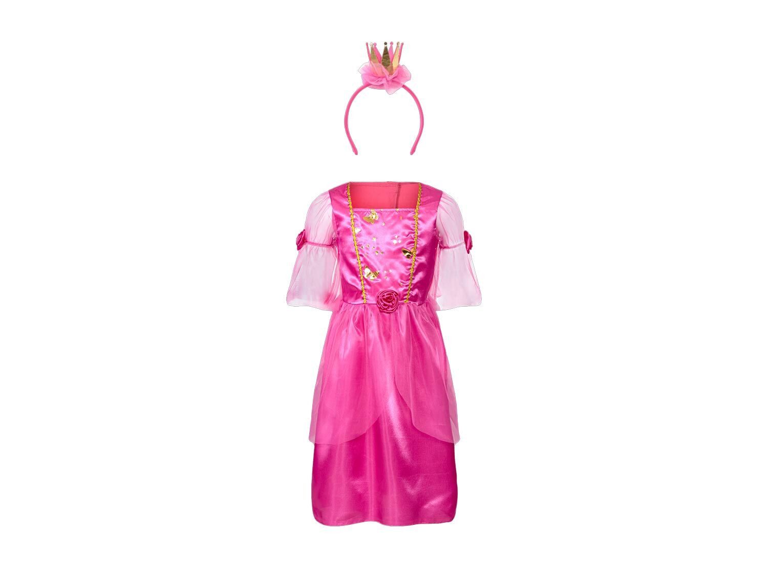 Weit & Breit Handelsgesellschaft mbH Kostüm Kinder Kostüm 2-teilig Fasching Karneval Kleid Haarreif, Ideal für Fasching, Karneval oder Mottopartys