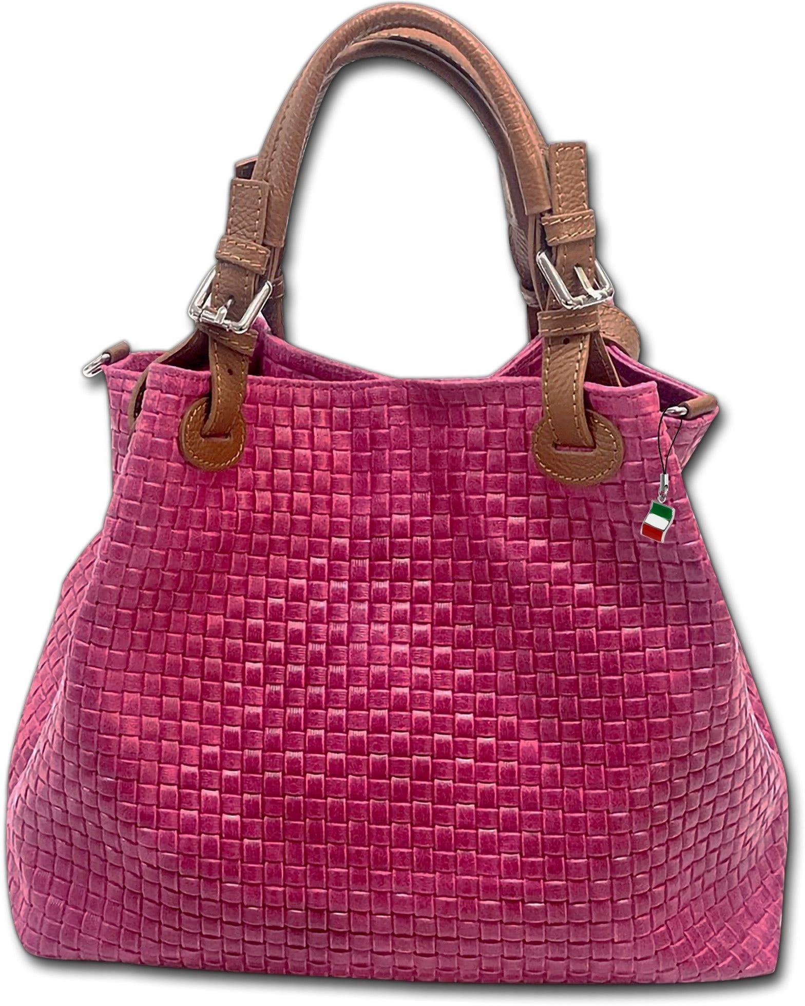 Umhängetasche Handtasche pink braun Florence Tasche