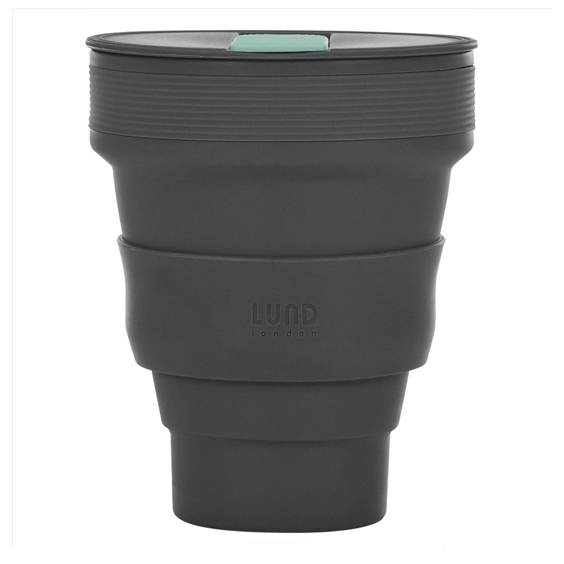 Lund Design House Coffee-to-go-Becher Lund Design House Faltbarer Kaffeebecher Silikon 0,35 l Grau, Silikon, BPA-, PVC-, Phtalat-frei, LFGB-zertifiziert, Wiederverwendbar