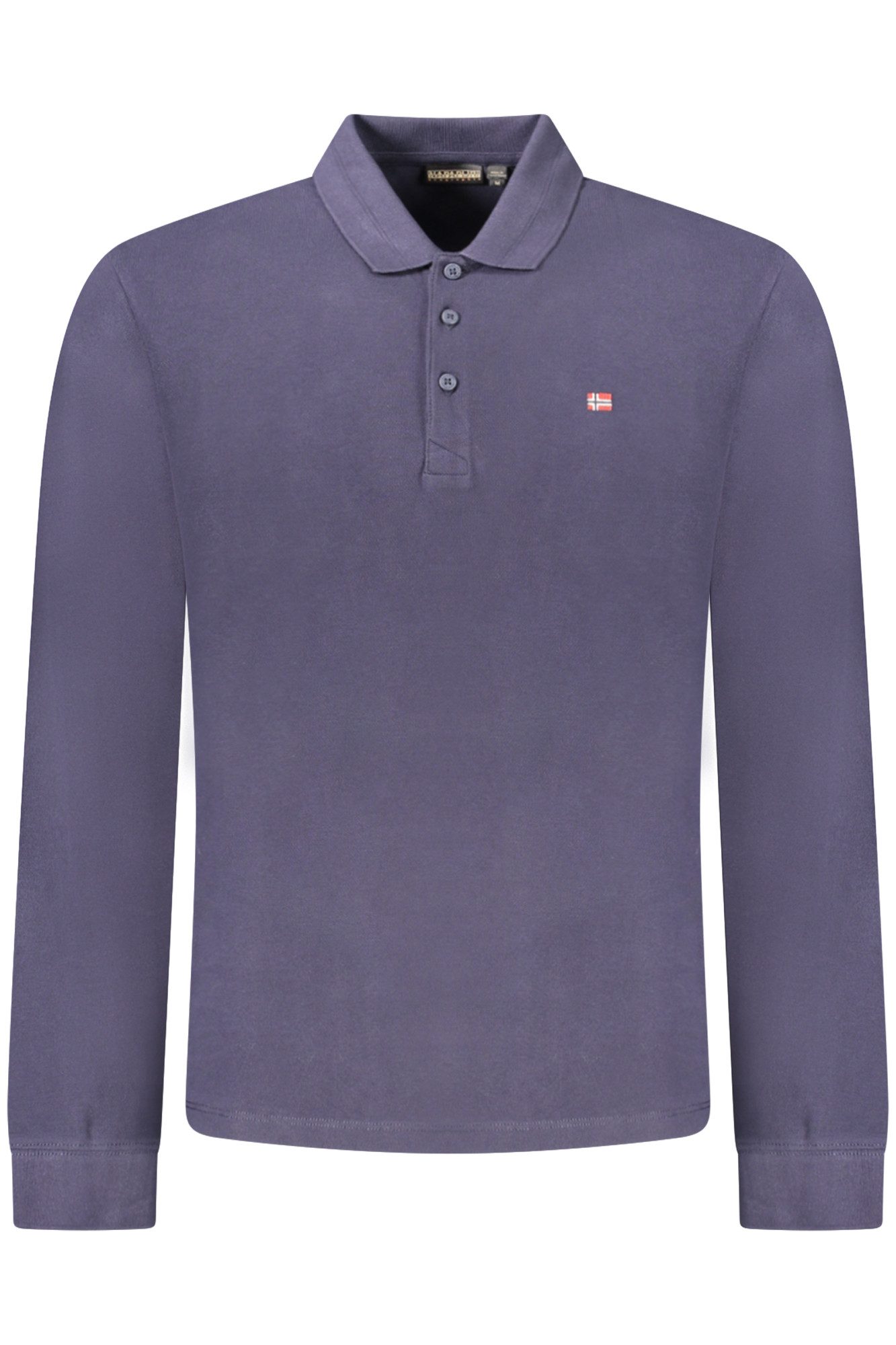 Napapijri Poloshirt Herren Langarmshirt Blau - Regular Fit, Poloshirt