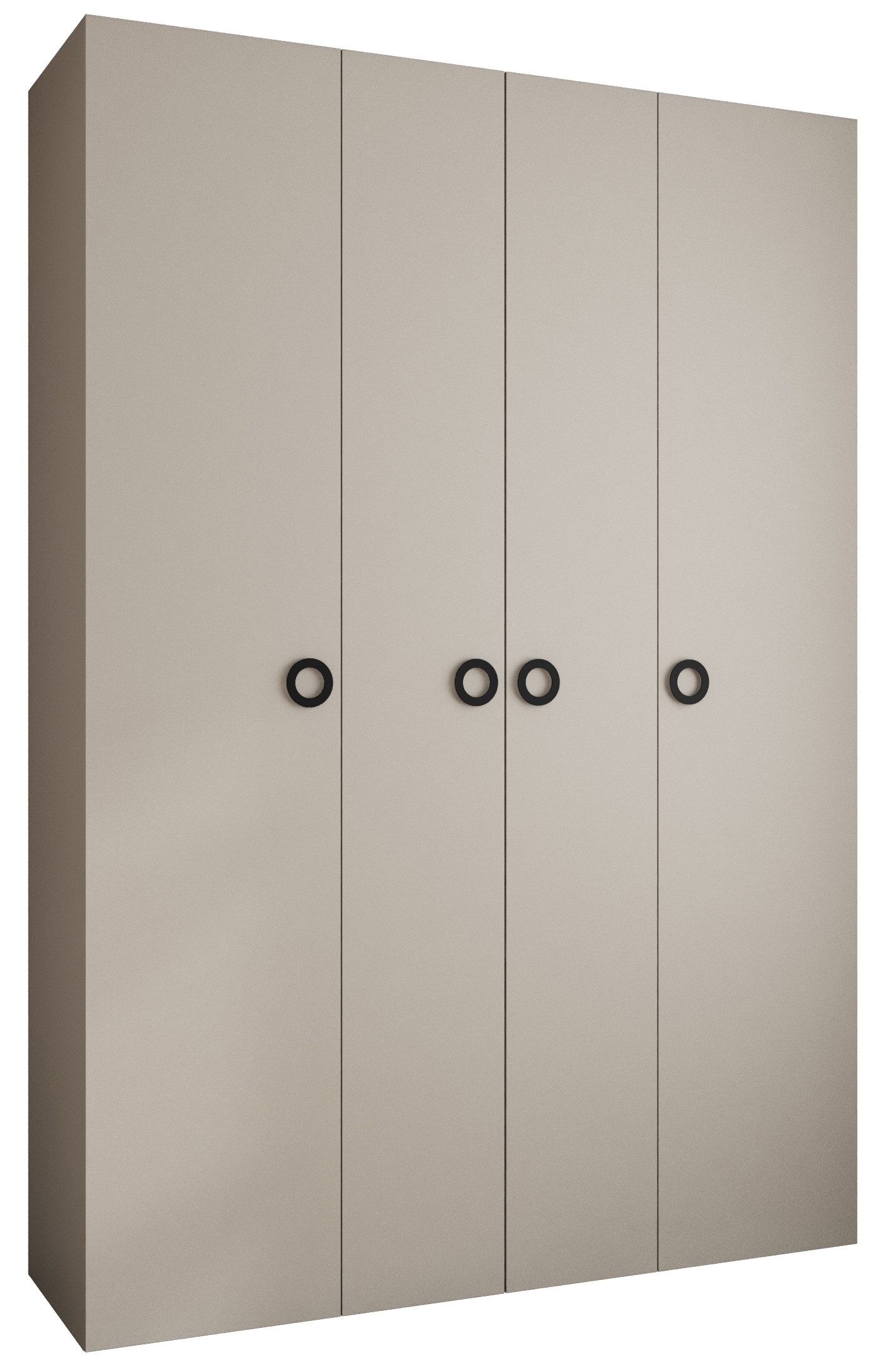 ABIKS MÖBEL Drehtürenschrank COMO 1 Schlafzimmerschrank mit Kleiderstange und Regalen