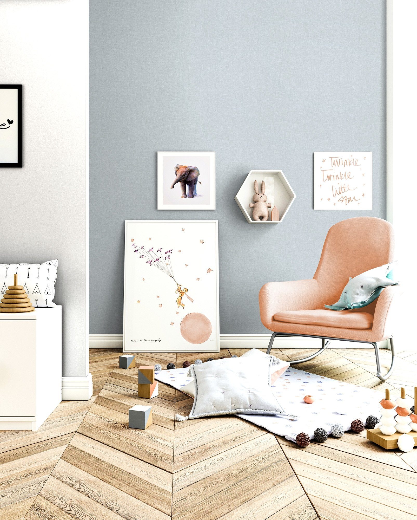Newroom Vliestapete, Blau Tapete Modern Unifarbe günstig online kaufen