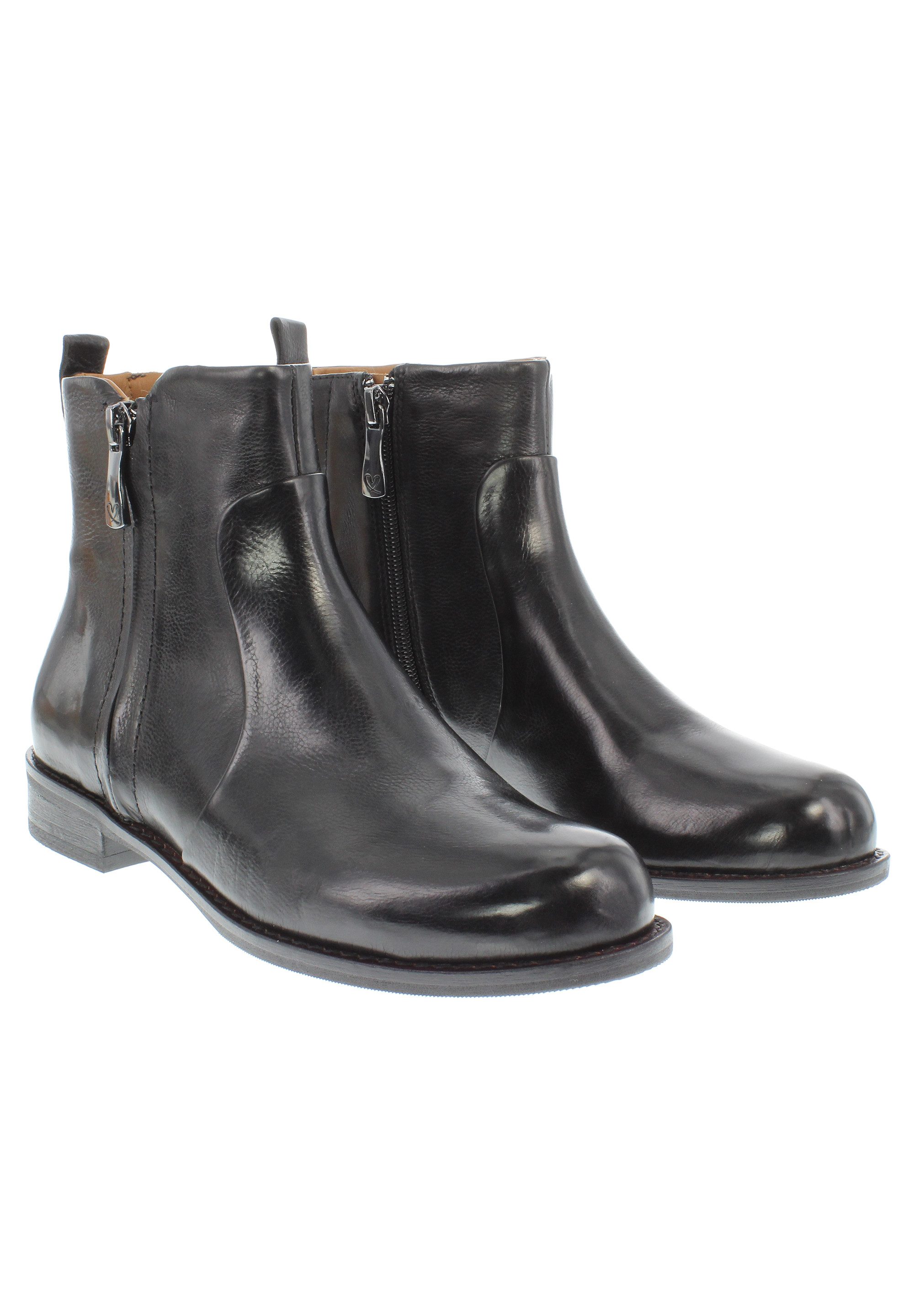 Everybody AYUNA - Coole Echtleder Stiefelette Lederfutter Schlupfstiefel