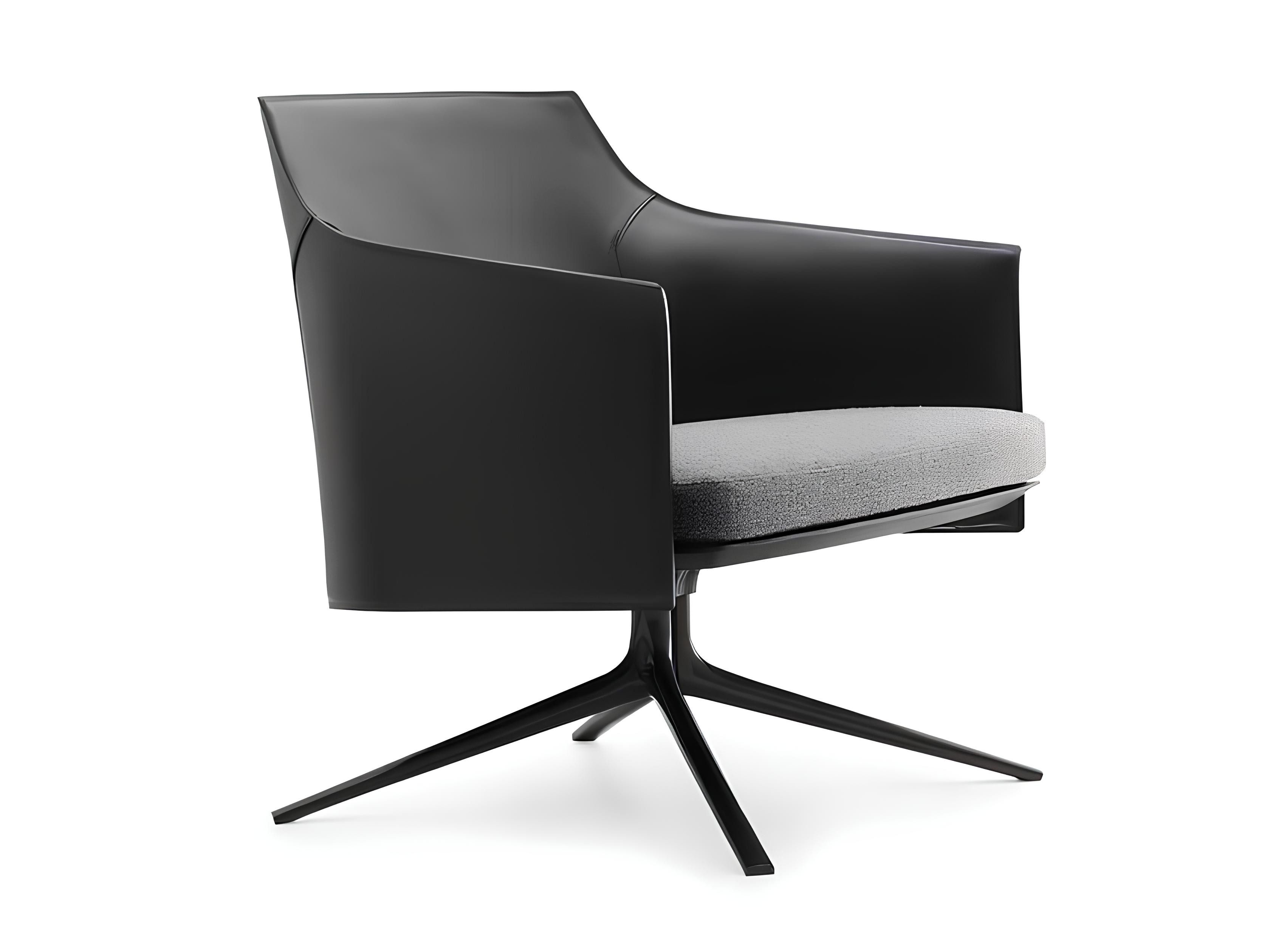 Xlmoebel Sessel Entspannender Ledersessel im Lounge-Stil für Fernsehen, Büro oder (Sessel), Hergestellt in Europa