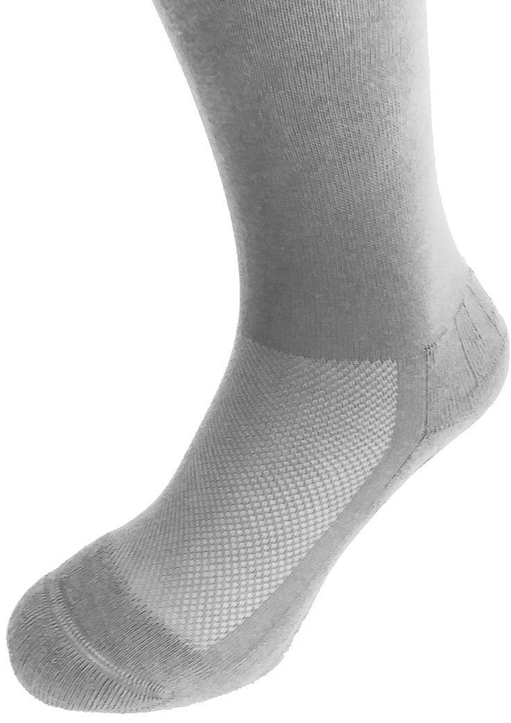 Fußgut Diabetikersocken Venenfeund Sensitiv Socken mit Airchannel Fußbelüftung (2-Paar) verstärkte Fußpolsterung, weiter Bund, kein Druck