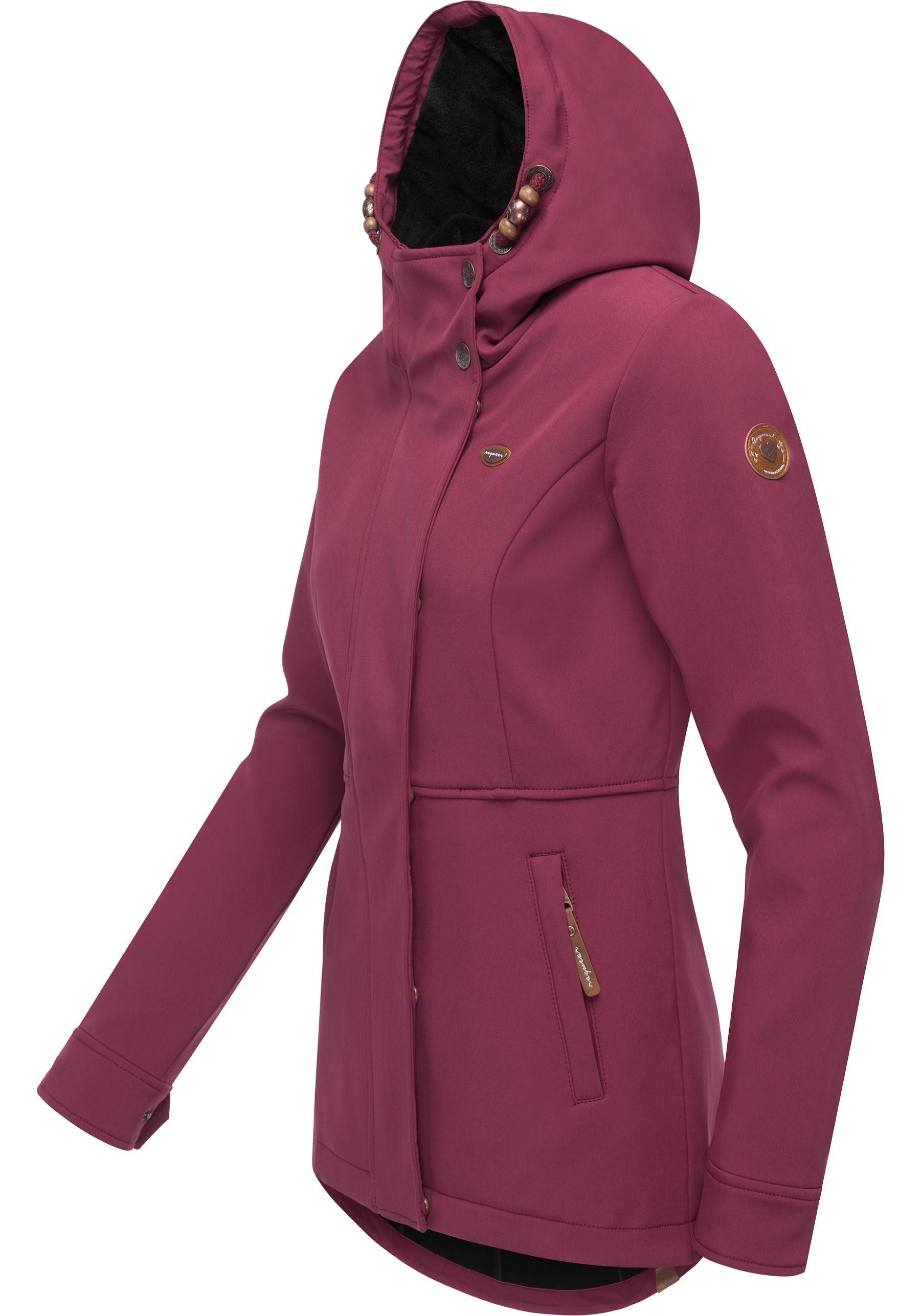 Ragwear Softshelljacke Yba sportliche Damen Outdoorjacke günstig online kaufen