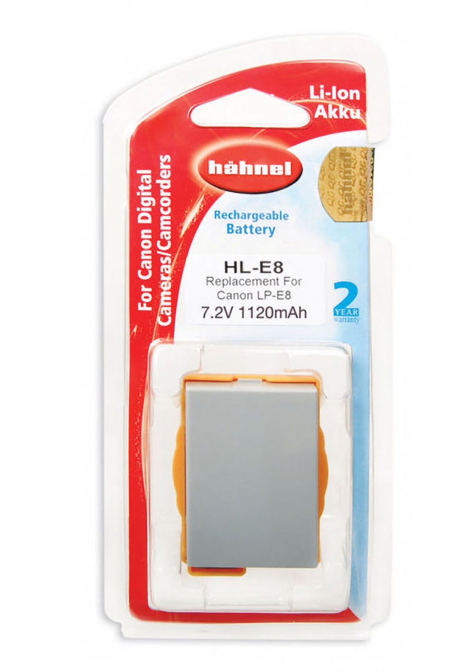 AGI Hähnel Akku kompatibel mit Canon LP-E8 Akku Akku