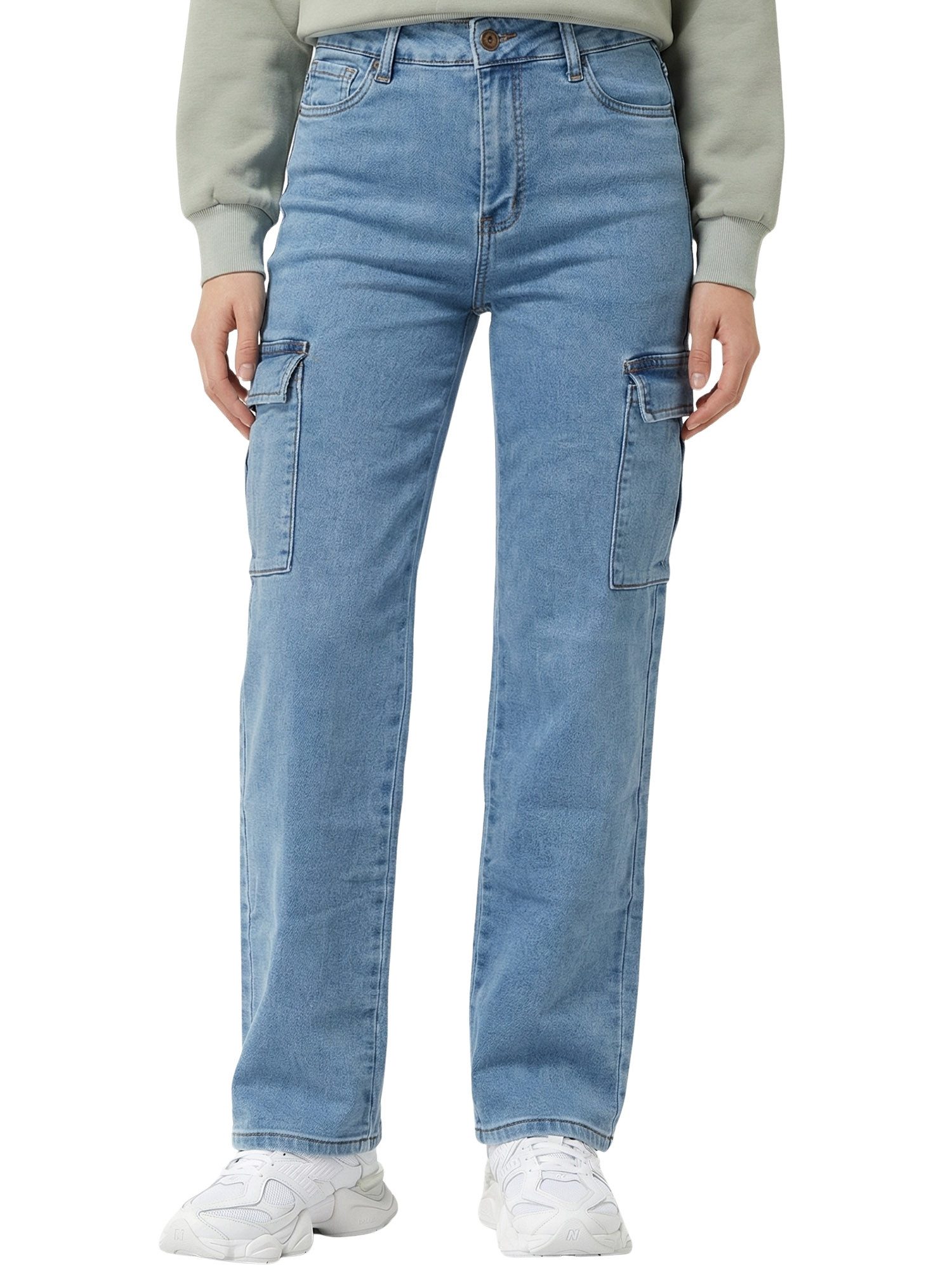 Tazzio Straight-Jeans F143 Cargo Jeans, High Waist, Regular Fit