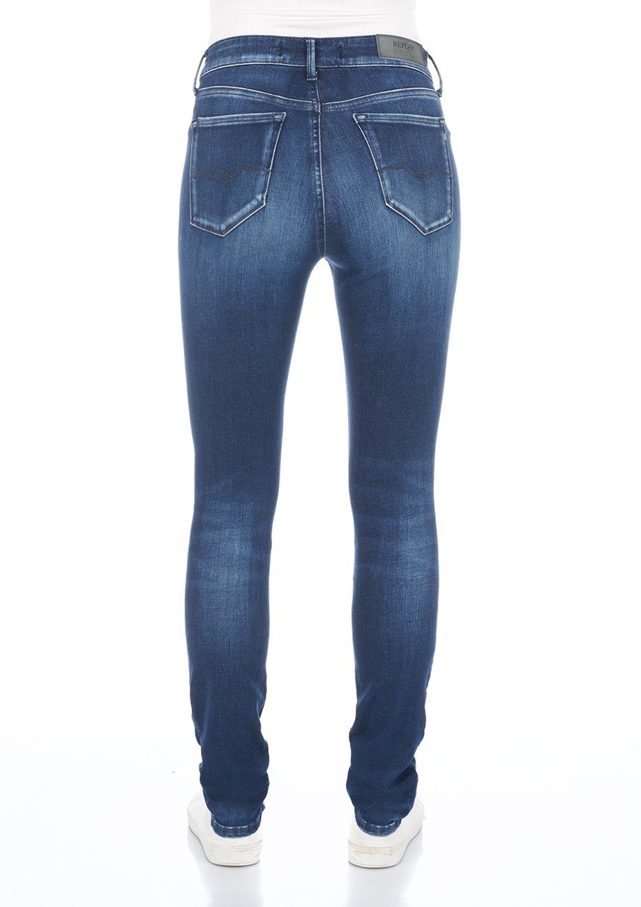 Skinny-fit-Jeans Waist mit Replay High Luzien Stretch