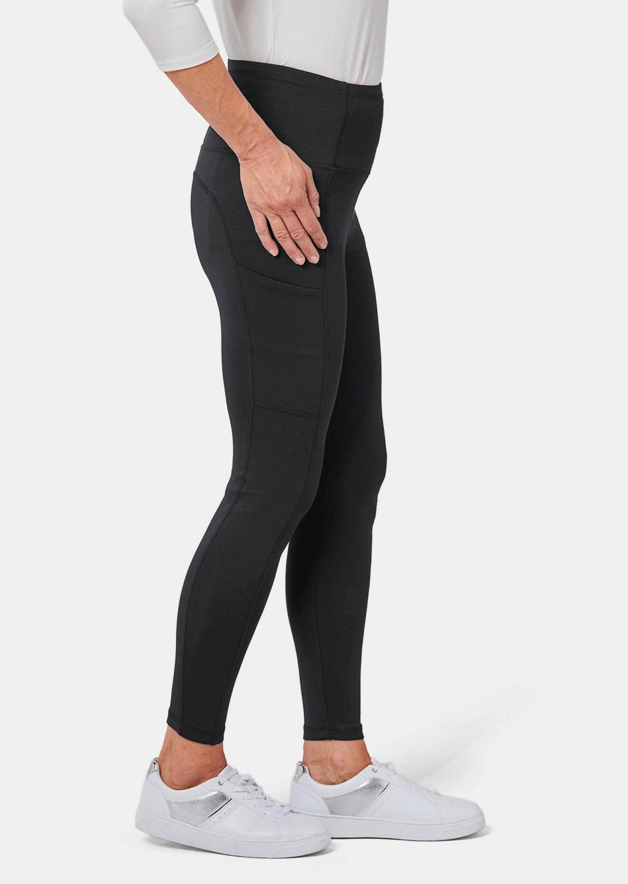 schwarz Shaping-Effekt Thermoleggings GOLDNER Leggings Figurformende mit