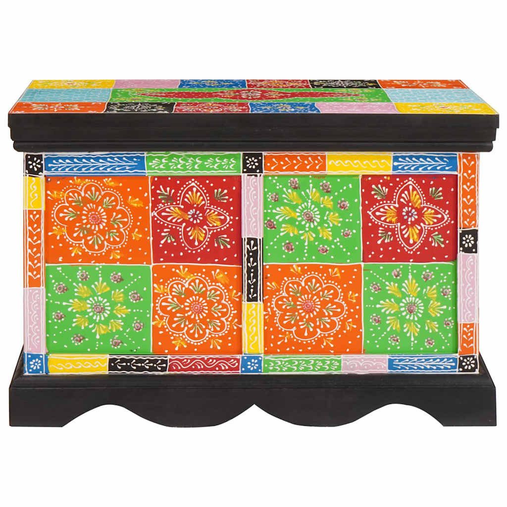 vidaXL Aufbewahrungsbox Aufbewahrungsbox Mehrfarbig 60 x 40 x 40 cm Massivholz (1 St)