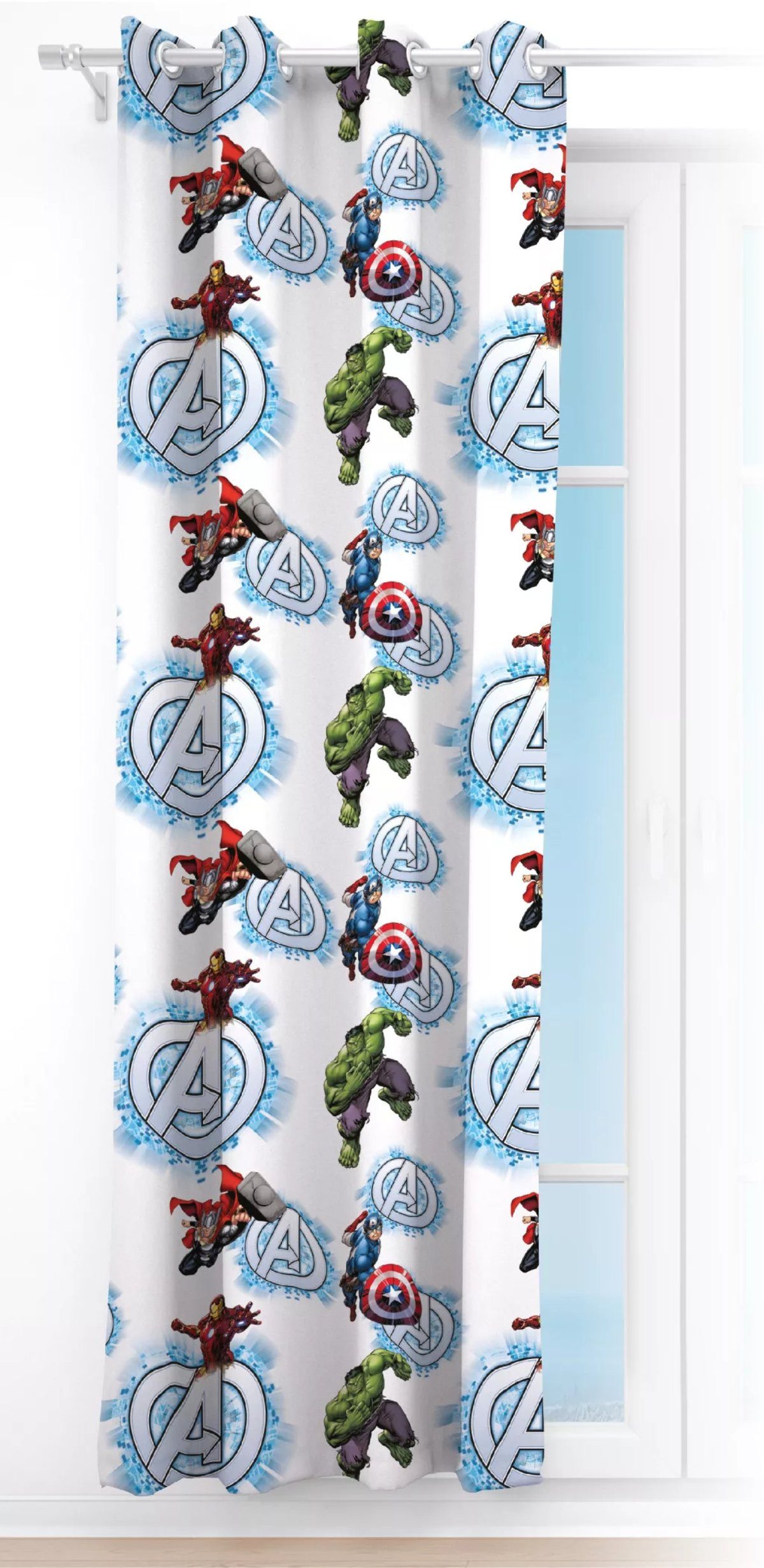 The AVENGERS Duschvorhang Avengers-Vorhang 140 x 245 cm