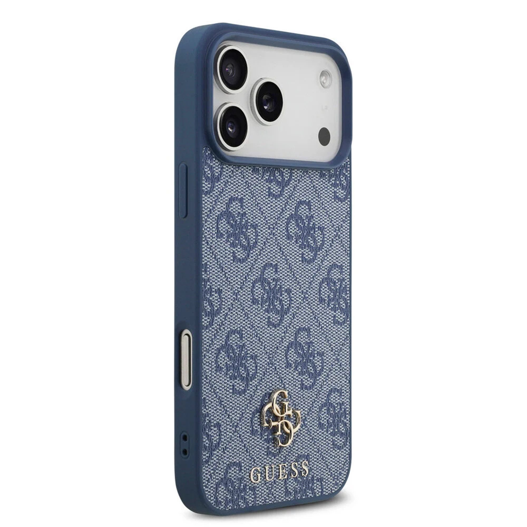 Guess Backcover Guess 4G Metal Logo Back Cover MagSafe Apple iPhone 17 Pro - Blau