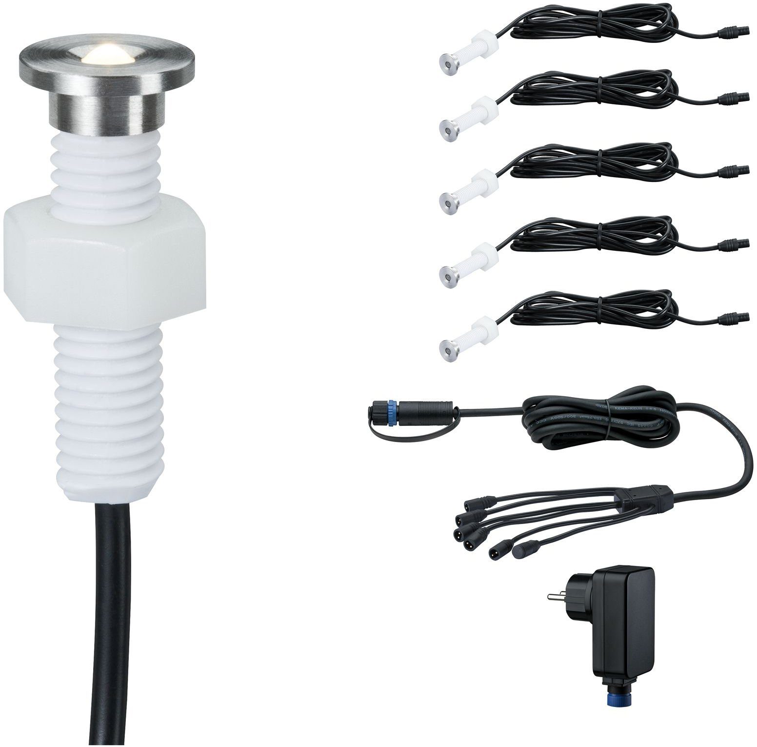 Paulmann LED Einbauleuchte Plug & Shine, Plug & Shine, LED fest integriert, Warmweiß, LED-Modul, IP67 3000K incl. Driver