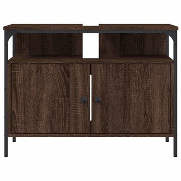 vidaXL Schminktisch Waschbeckenunterschrank Braun Eiche 80x30x60 cm Holzwerkstoff