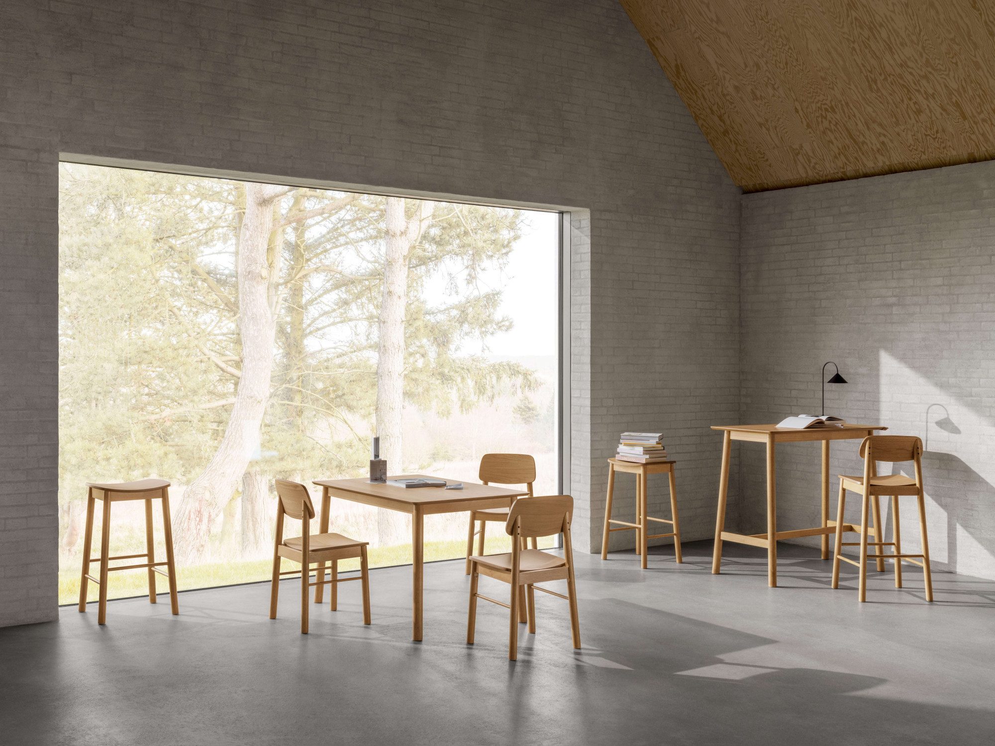 ACTONA GROUP Esszimmerstuhl Barlow, Stuhl, matt Eiche Lack Furnier, Gestell günstig online kaufen