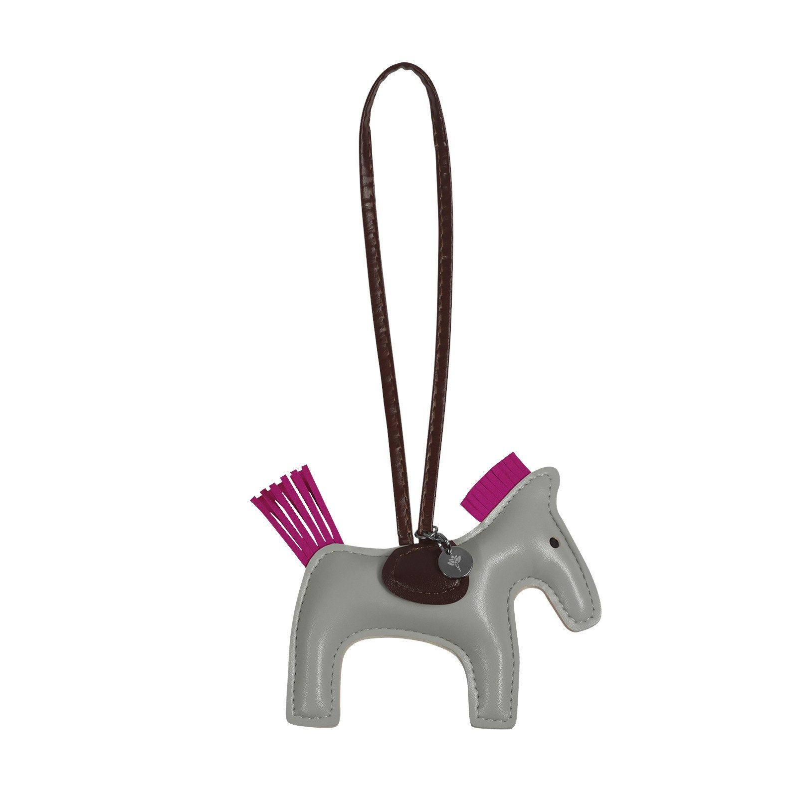 EQuest Taschenanhänger Taschenanhänger Pferd, Grau, Stilvolles Accessoire für Pferdeliebhaber