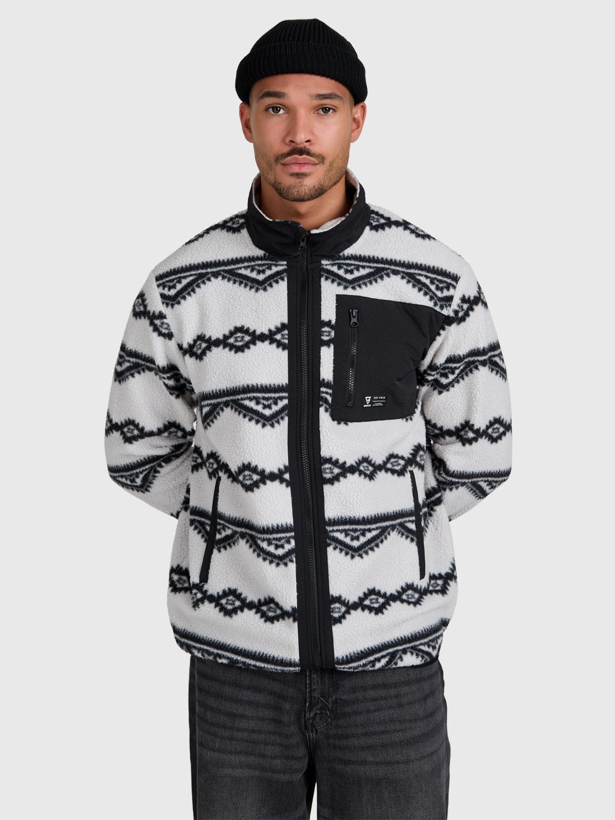 Brunotti Rollkragenpullover Kevio-Zip Men Urban Fleece SOFT GREY