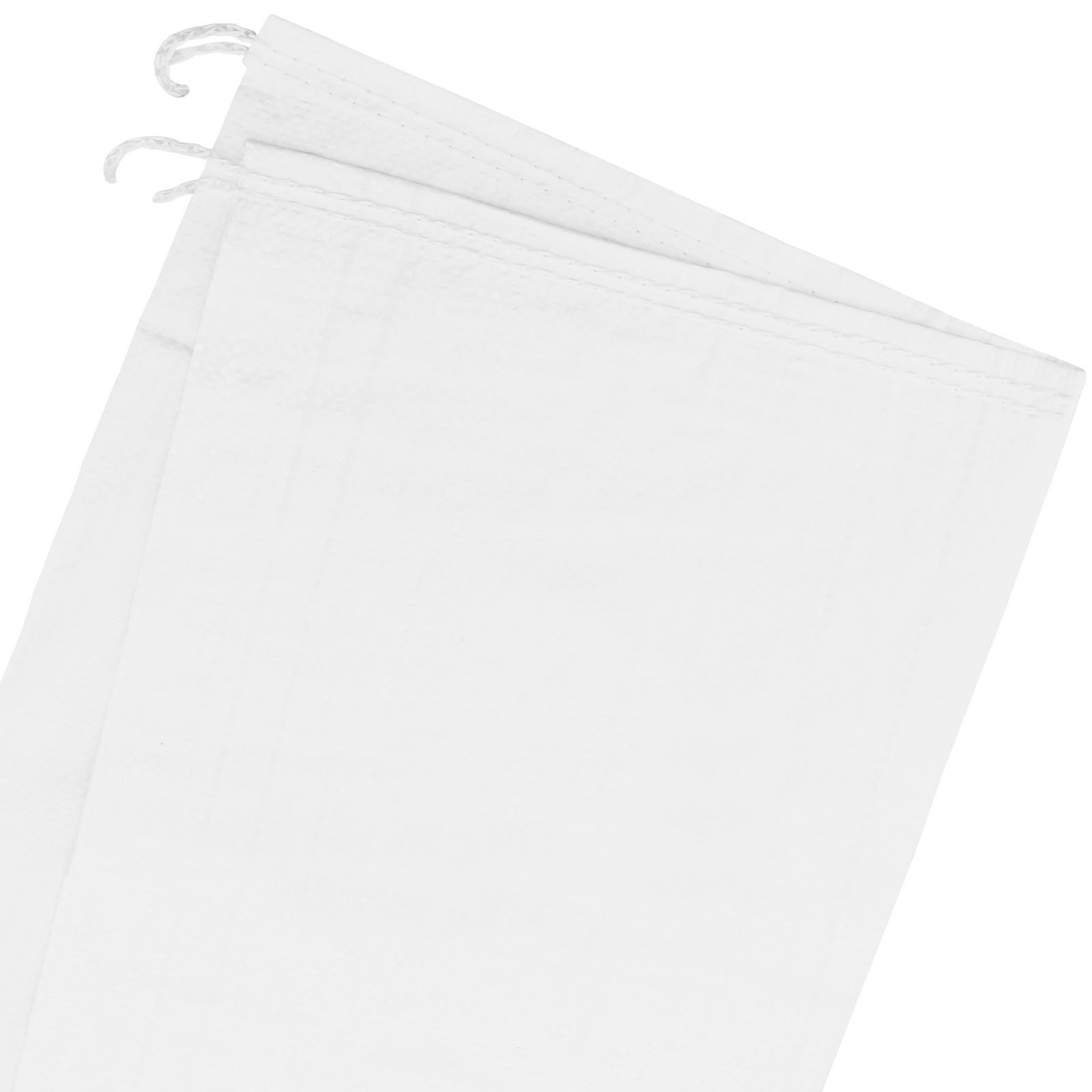 Zill Sandsack 100 x Hochwasserschutz PP-Sack 40x60cm weiß mit Bindeband, Sandsäcke