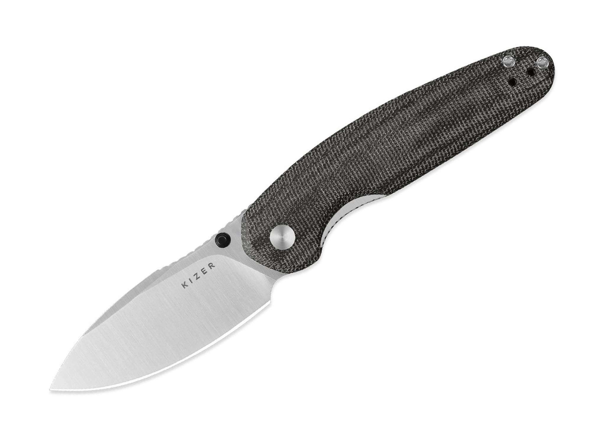 Kizer Taschenmesser Kizer Meteora Nitro-V Black Micarta