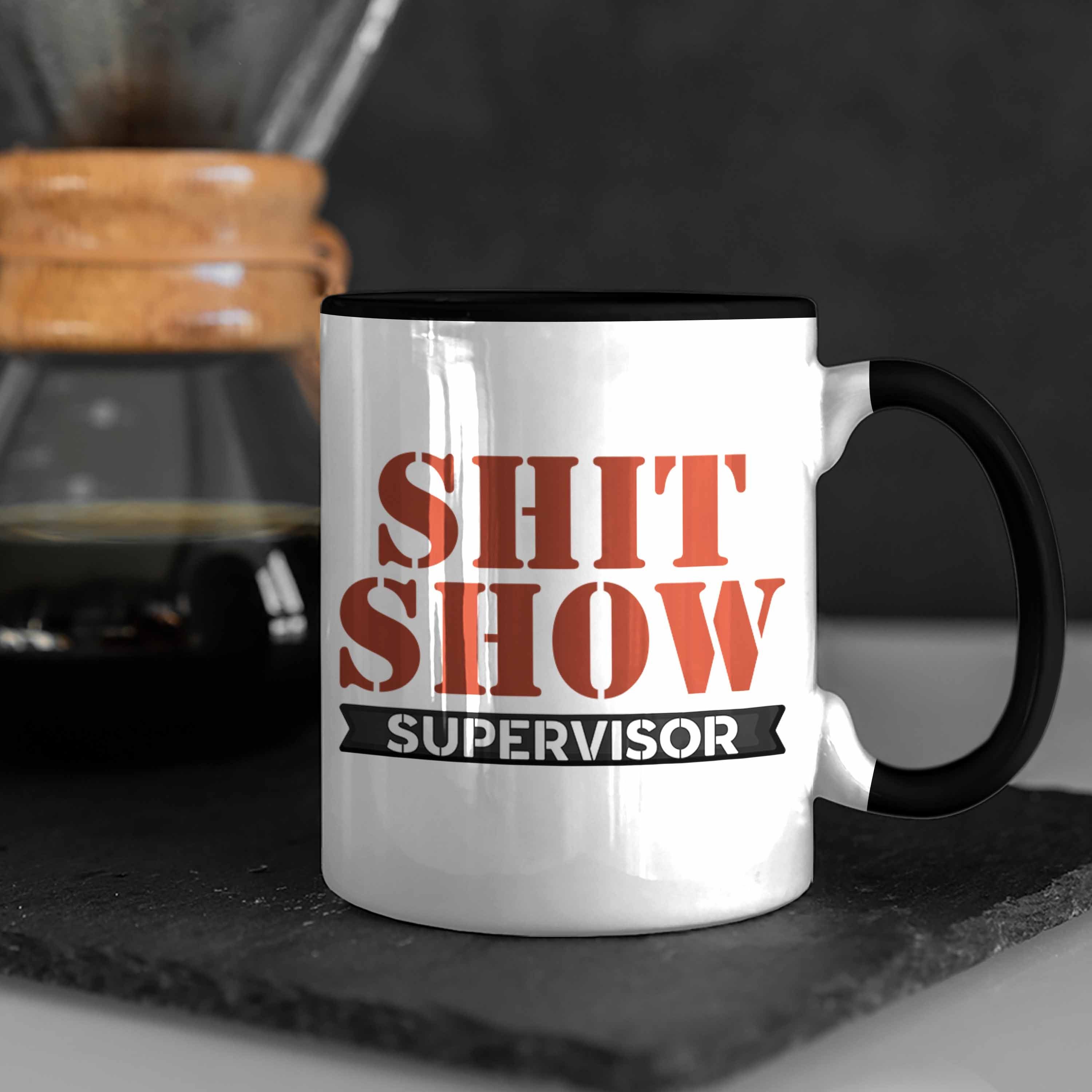 Che Chef Schwarz Lustige Tasse Supervisor" Trendation Geschenkidee Tasse für "Shitshow Geschenk