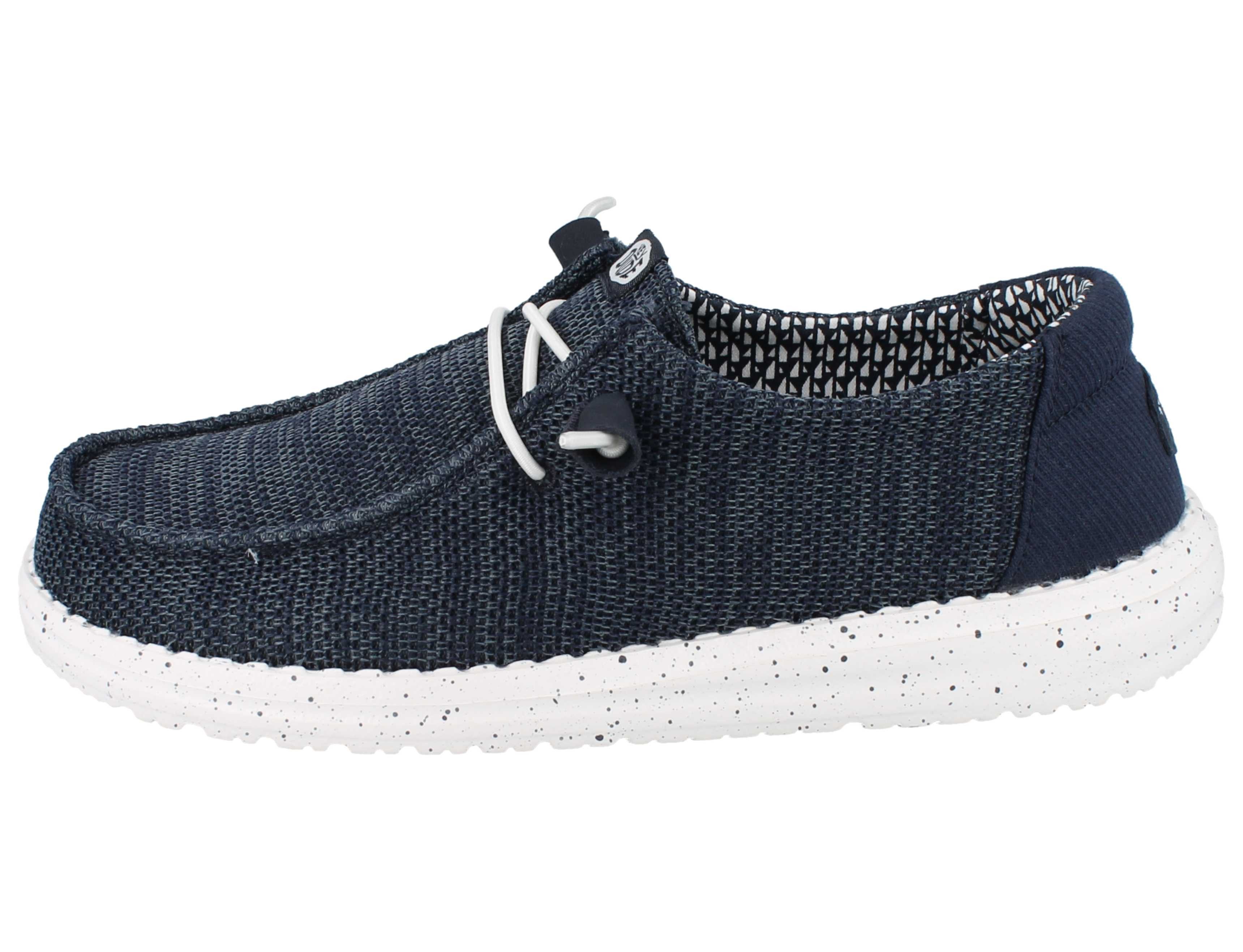 Hey Dude HEY DUDE Wally Stretch Sox Herren Slipper navy blau Textil - Größe: Sandale Wechselfußbett