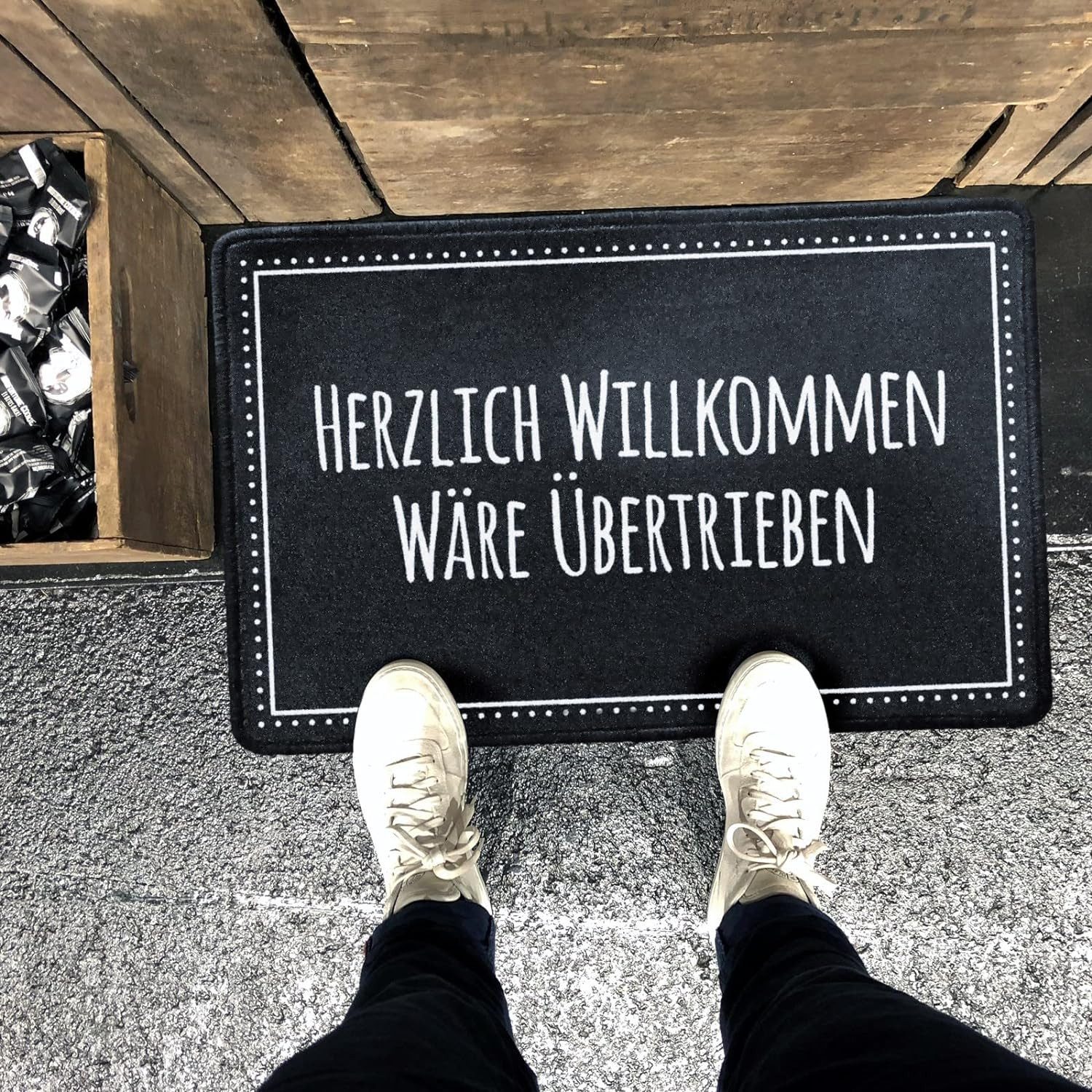 Pechkeks Fußmatte Pechkeks Fussmatte "Herzlich Willkommen wäre übertrieben" günstig online kaufen