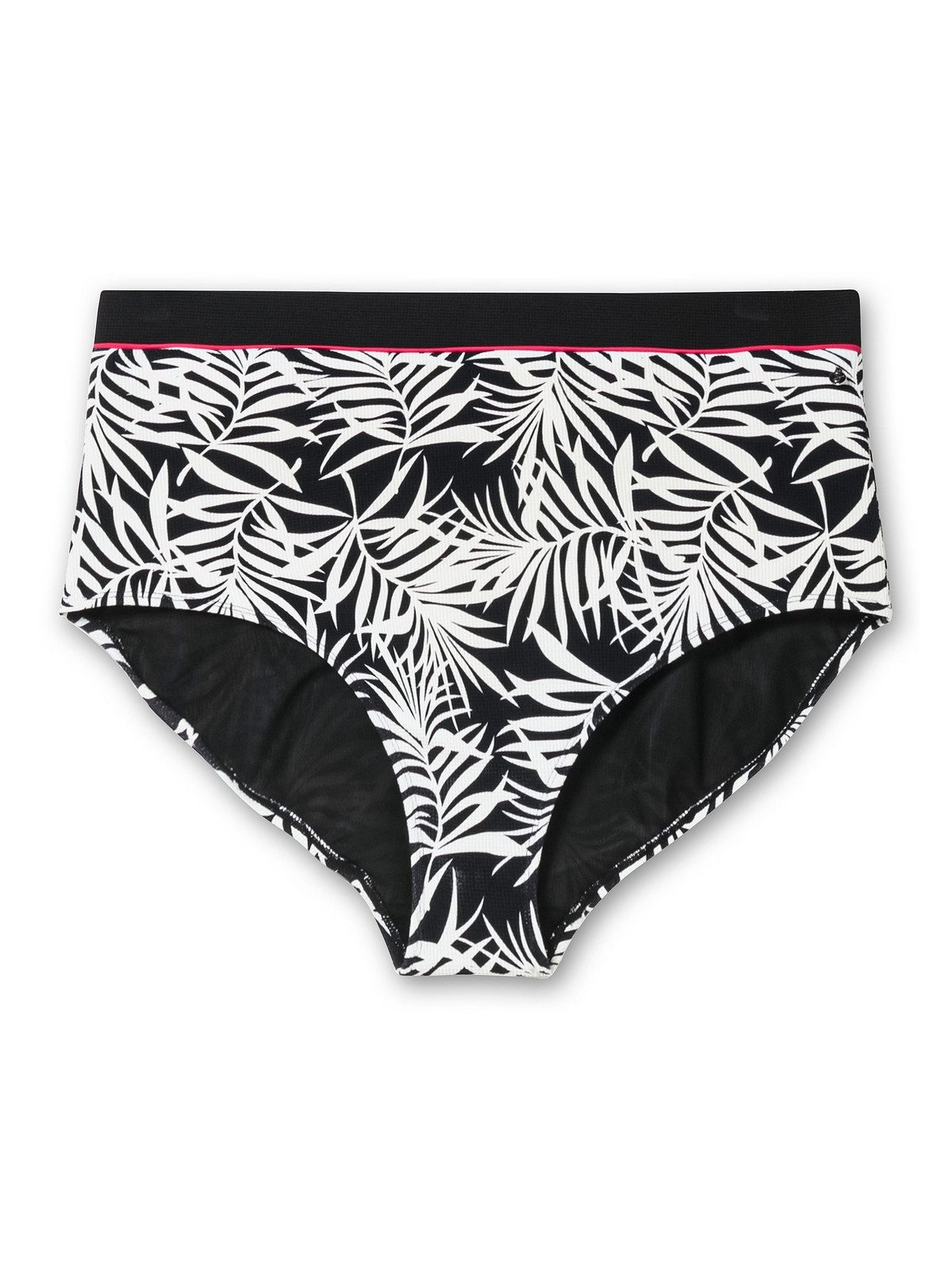 Sheego Badehose Große Größen mit Blätterprint und Shaping-Effekt