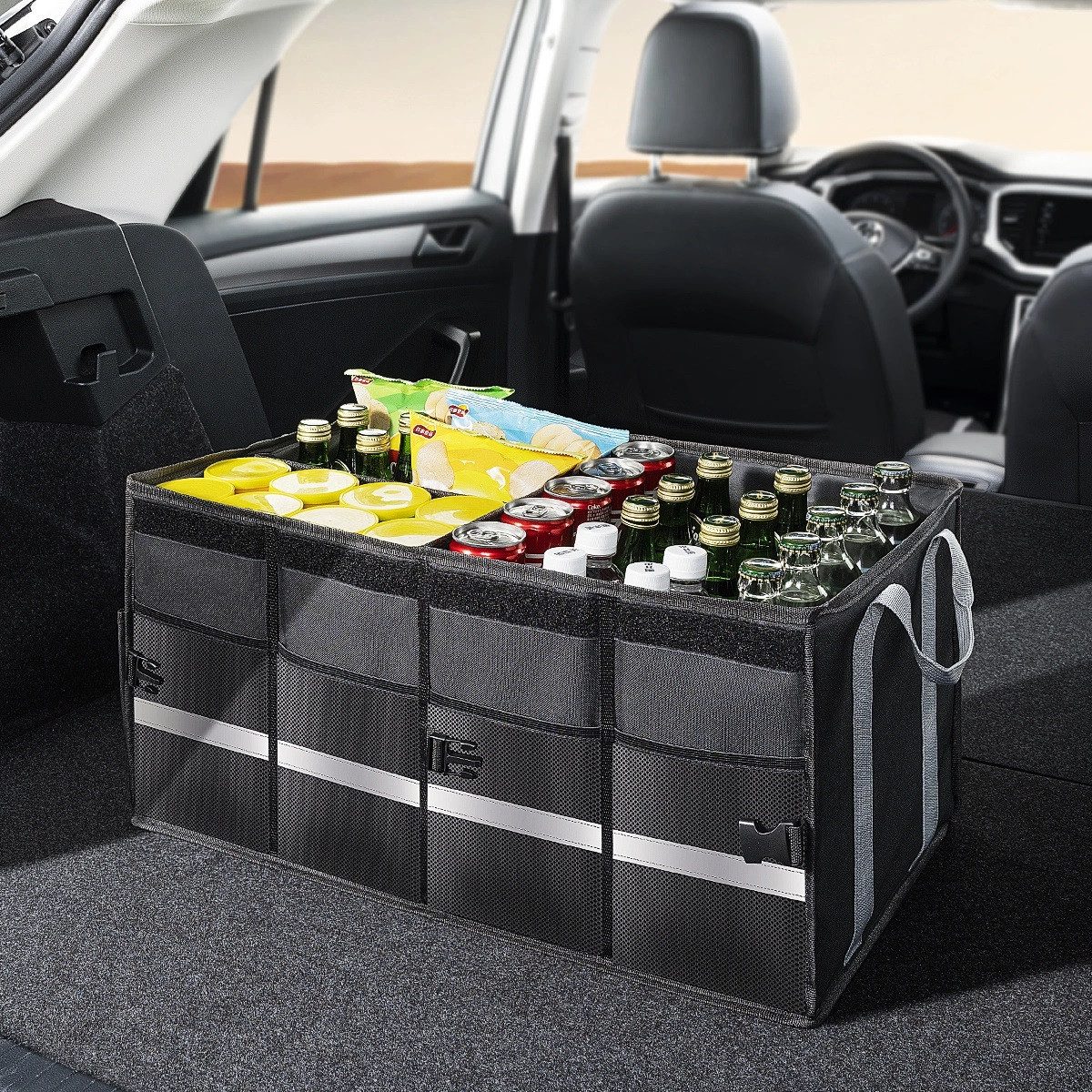 Baseus Aufbewahrungsbox 60L Auto-Organizer Kofferraumtasche Auto Kfz Aufbewahrungsbox Tasche (1-tlg), Kapazität 60 L, wasserabweisend