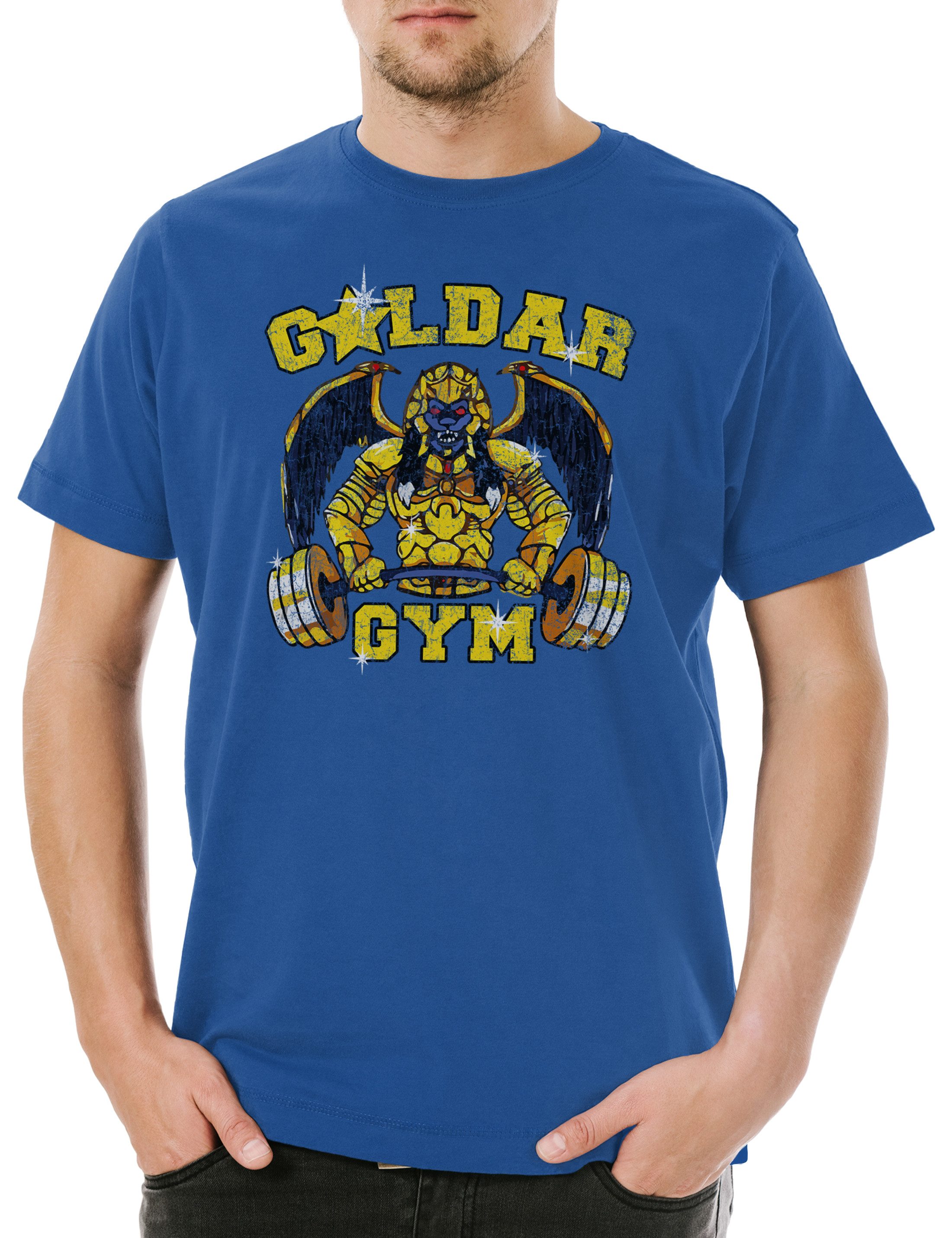 Print-Shirt Goldar Power Gym Herren T-Shirt No Pain Gain Power Training Body