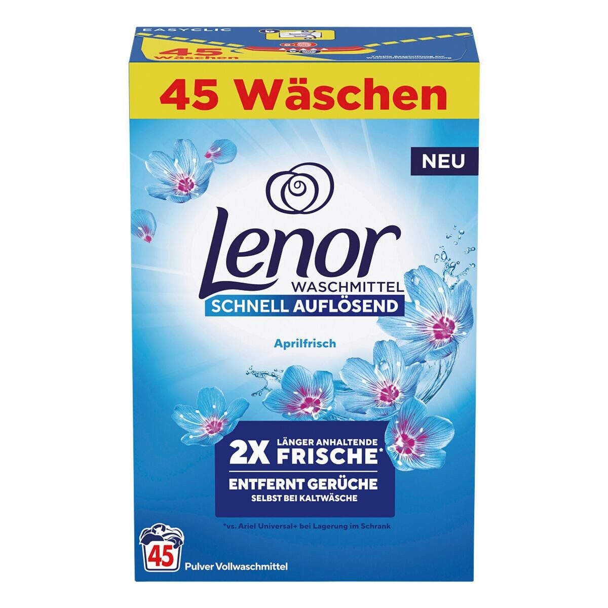 LENOR Aprilfrisch Vollwaschmittel (45 WL, 2,47 kg)