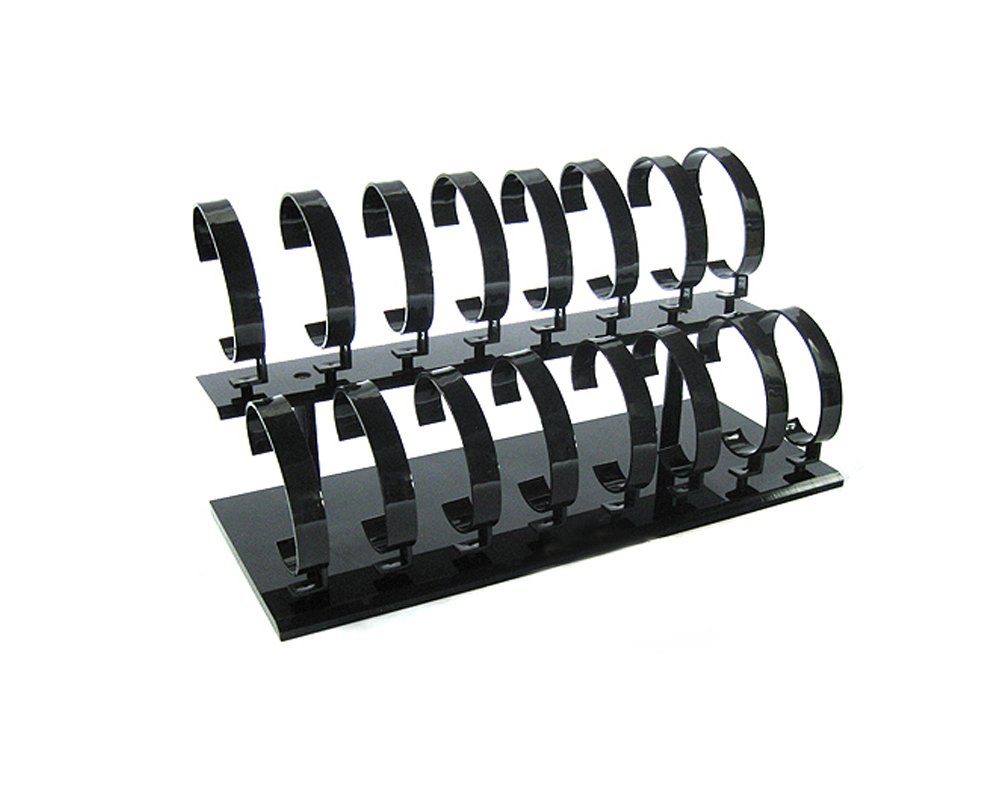 Yudu Uhrenbox Uhrenständer Uhrenhalter Uhrenträger für 16 Uhr schwarz