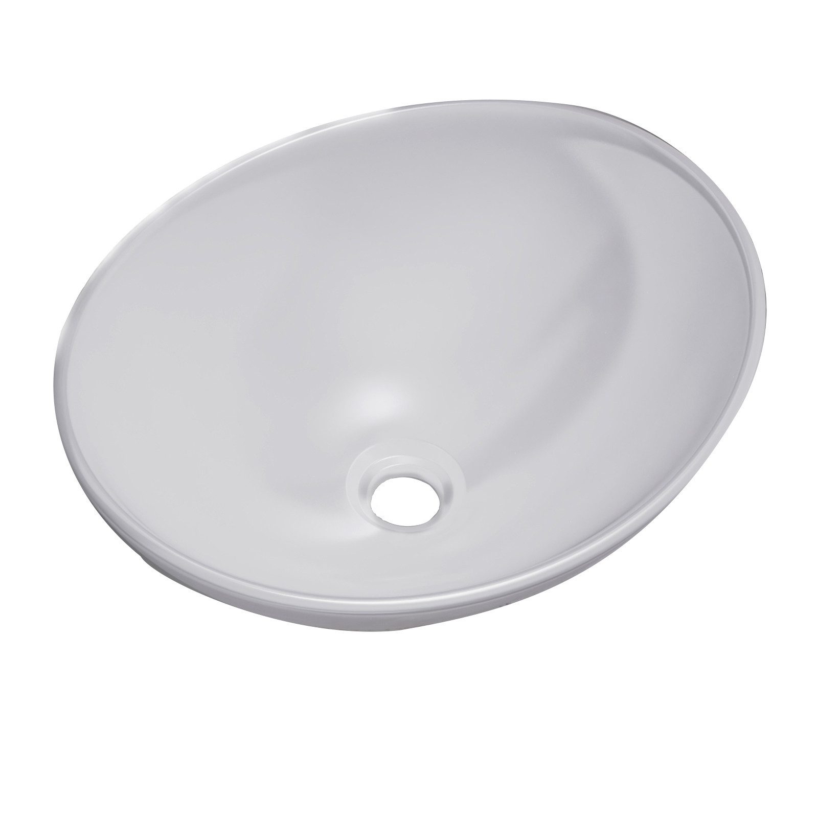 OUNUO Waschbecken Keramik-Waschtisch, rechteckig/oval, für Bäder/Waschräume günstig online kaufen