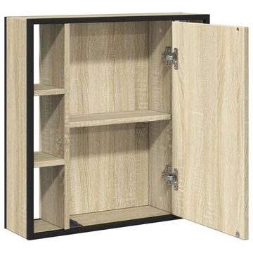 vidaXL Schminktisch Bad-Spiegelschrank Sonoma-Eiche 60x16x60 cm Holzwerkstoff