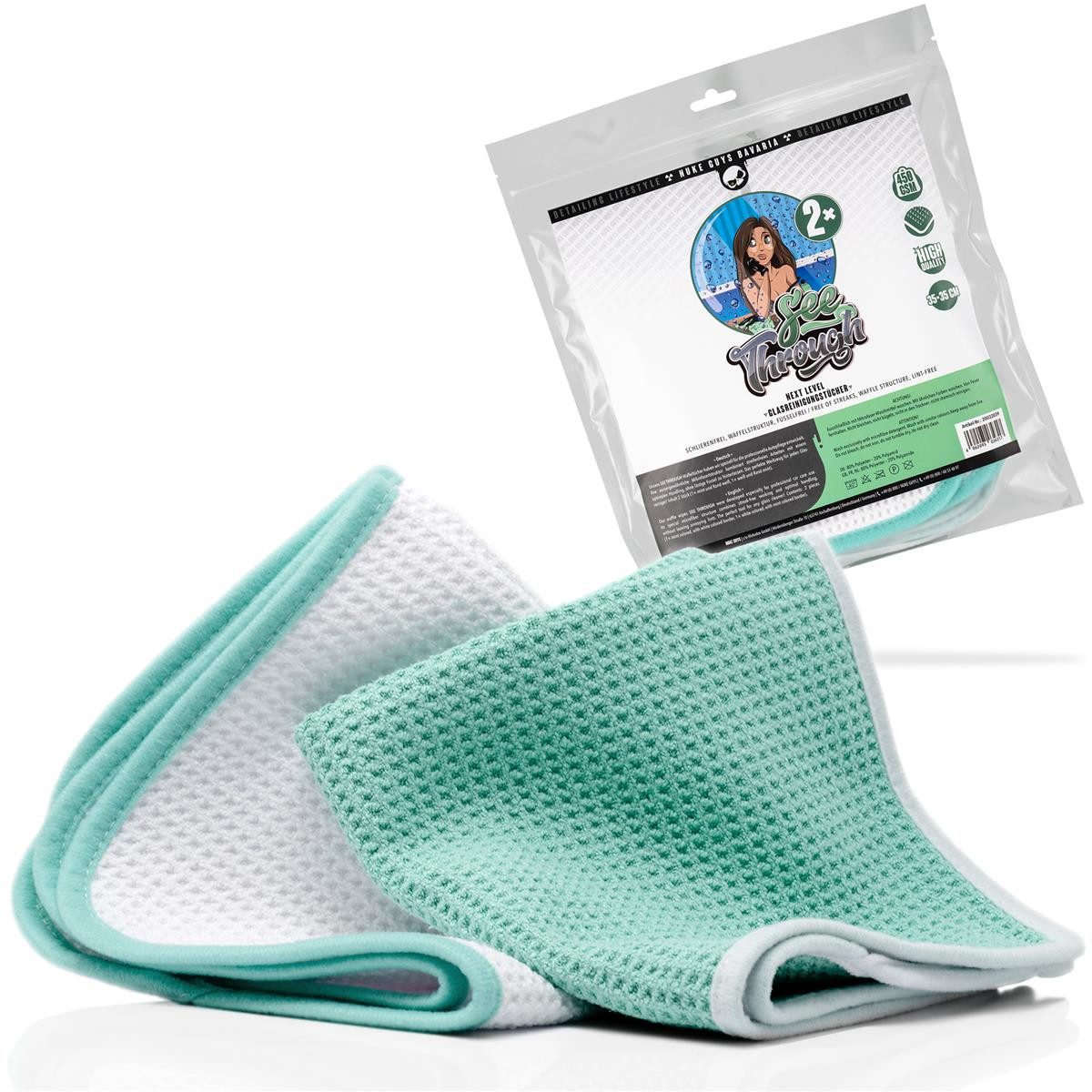 Putztücher Mikrofaser Waffeltuch - 35x35 cm 2er Pack Mikrofasertuch
