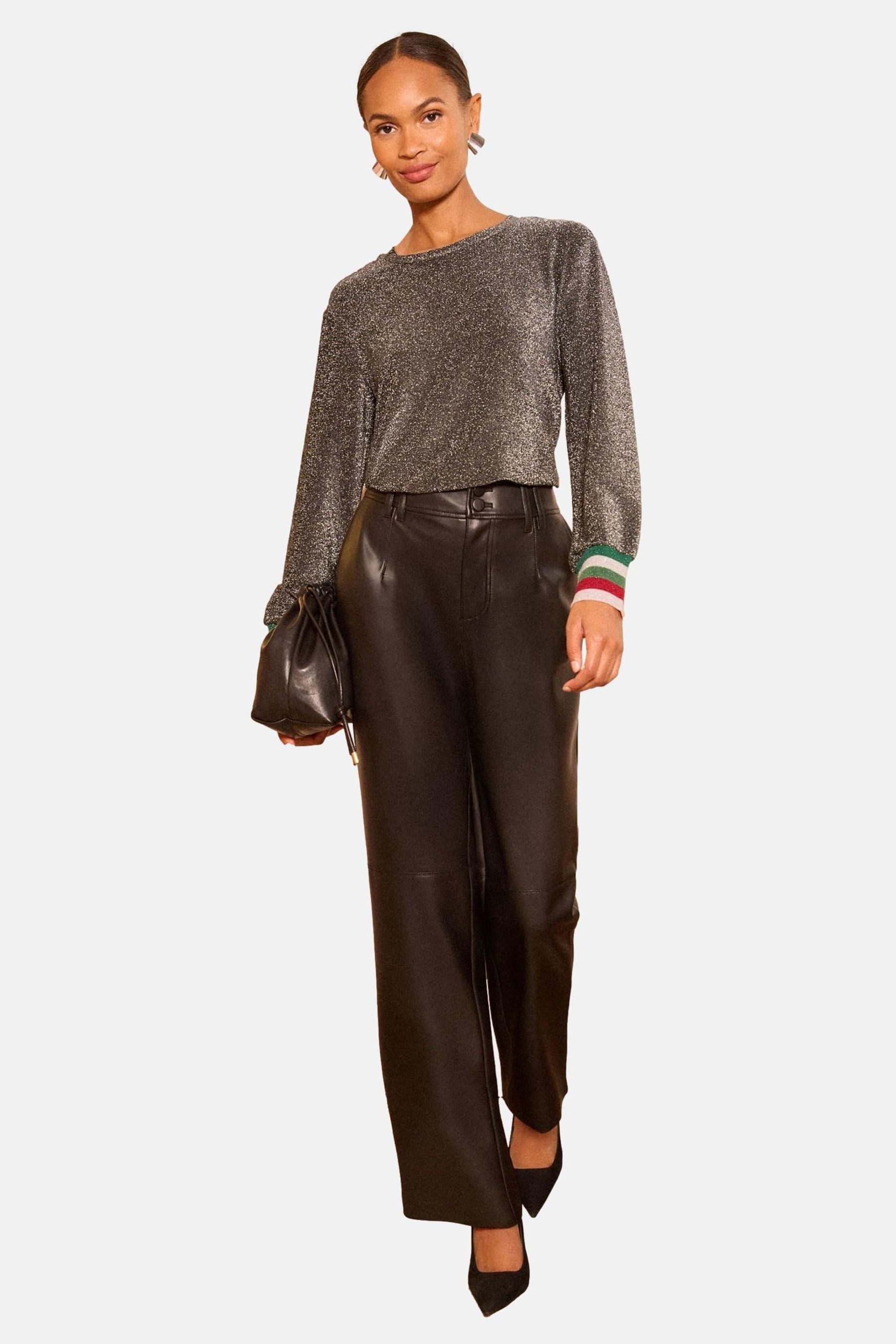 Love & Roses Sweater Love & Roses Oberteil aus Jersey mit Glitzer (1-tlg) günstig online kaufen