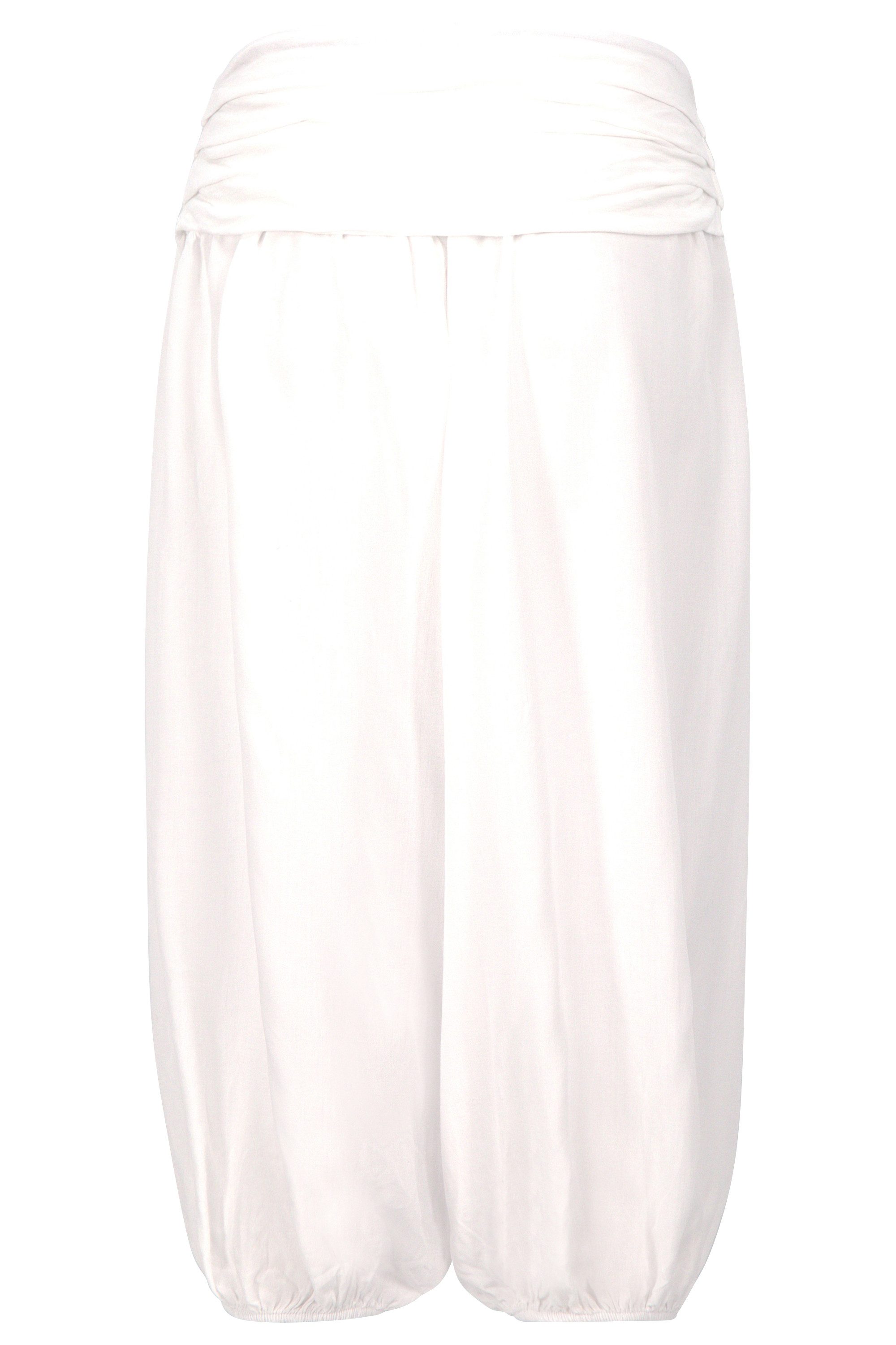 malito more than fashion Haremshose malito Damen Pumphose kurz in Uni Farben, Haremshose zum Tanzen, Damen Haremshose
