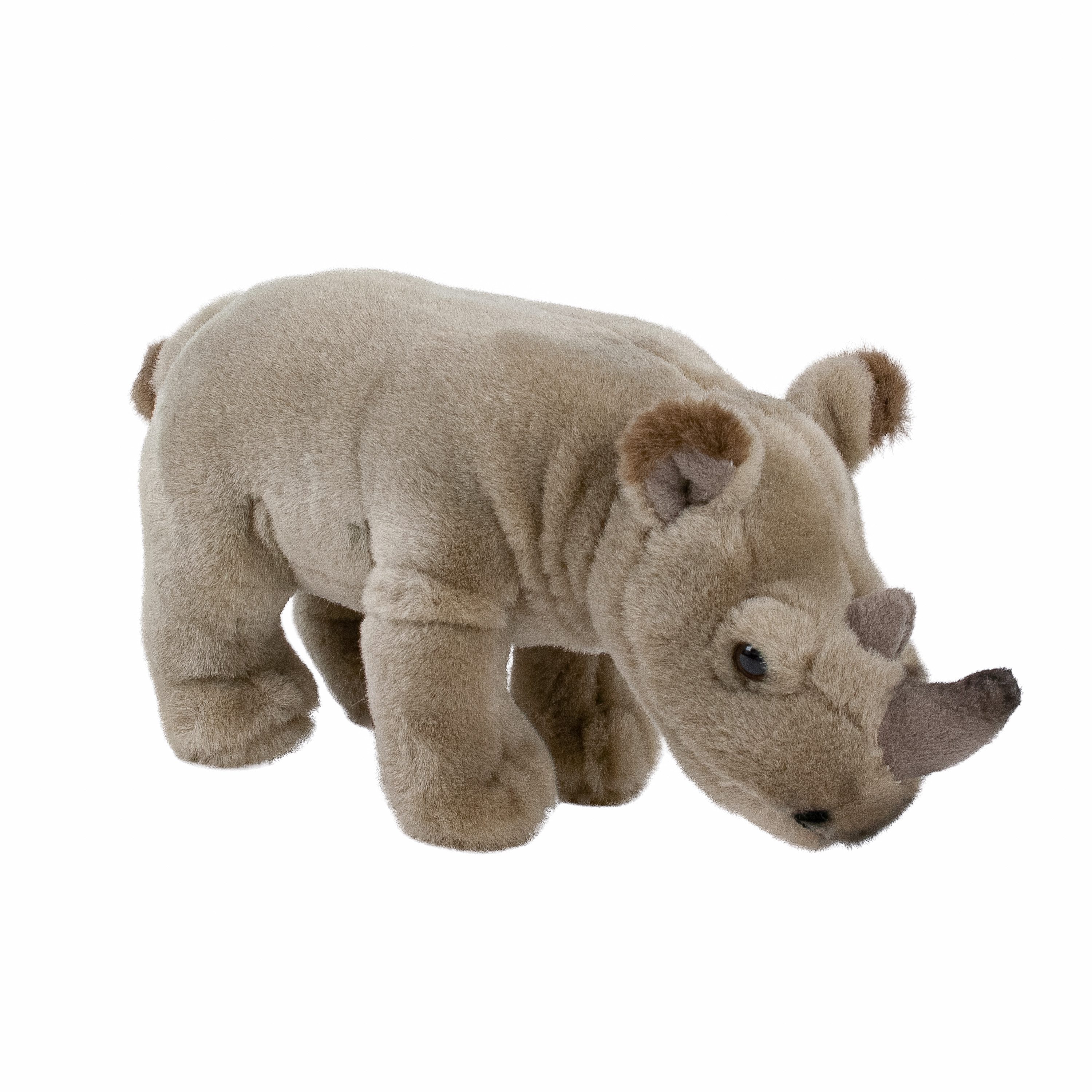 Teddys Rothenburg Kuscheltier Nashorn stehend grau 23 cm Plüschnashorn Stofftier