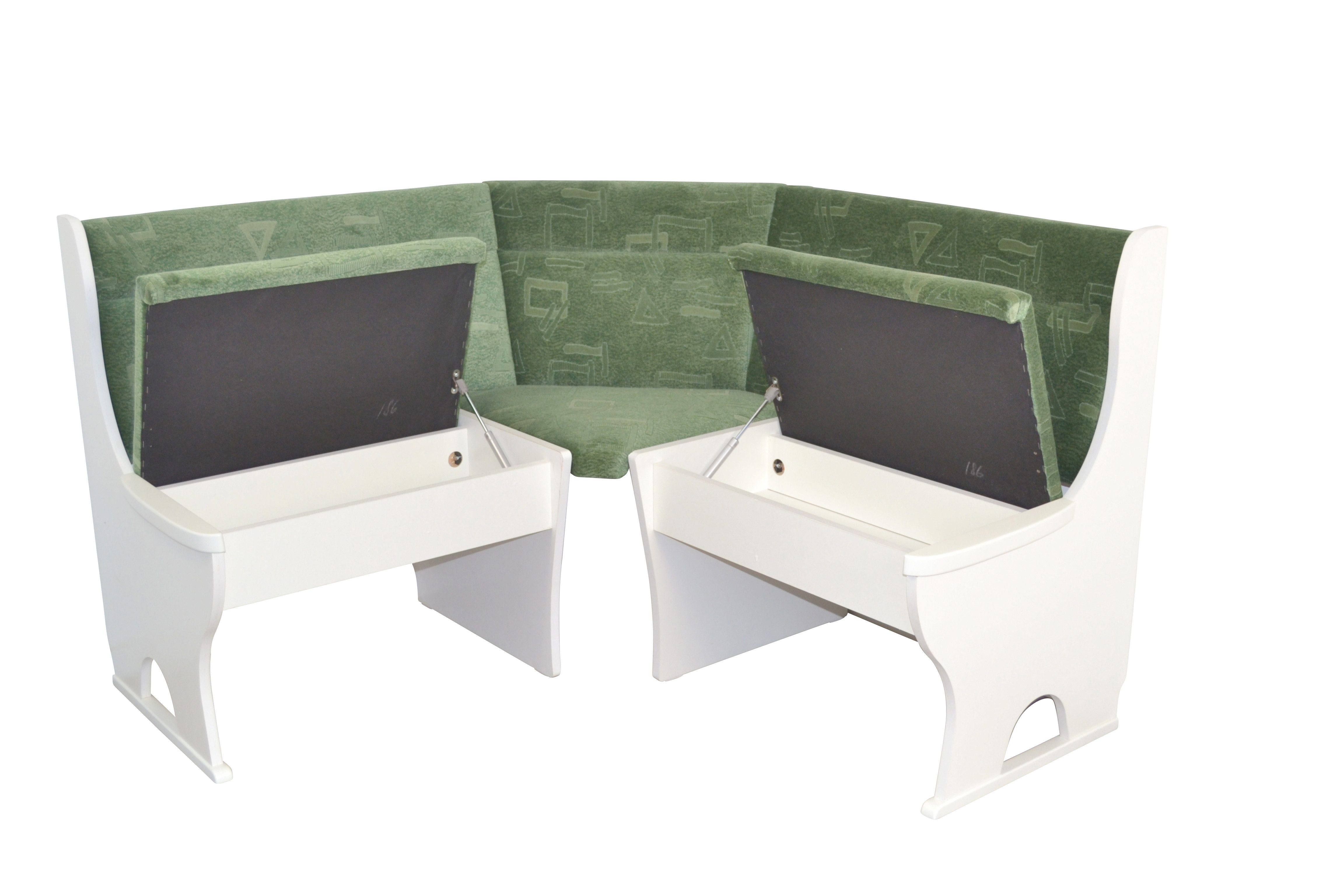 moebel-direkt-online Eckbankgruppe 4tlg. Eckbankgruppe in zwei Farben, (Spar-Set, 4tlg. Set), Stühle aus Massivholz