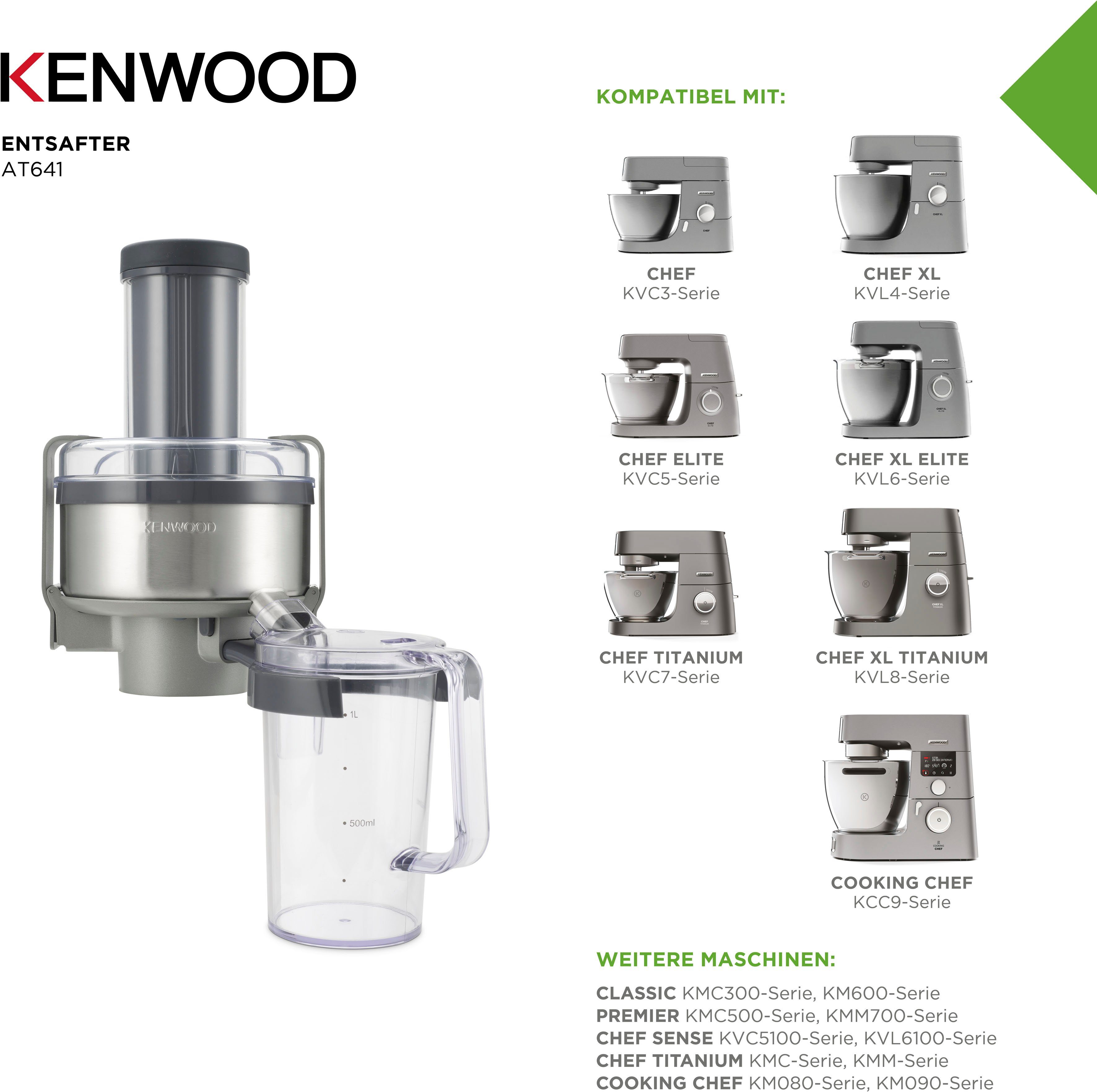 KENWOOD Entsafteraufsatz AT641, Zubehör für Kenwood Küchenmaschinen – Bild 5 von 5