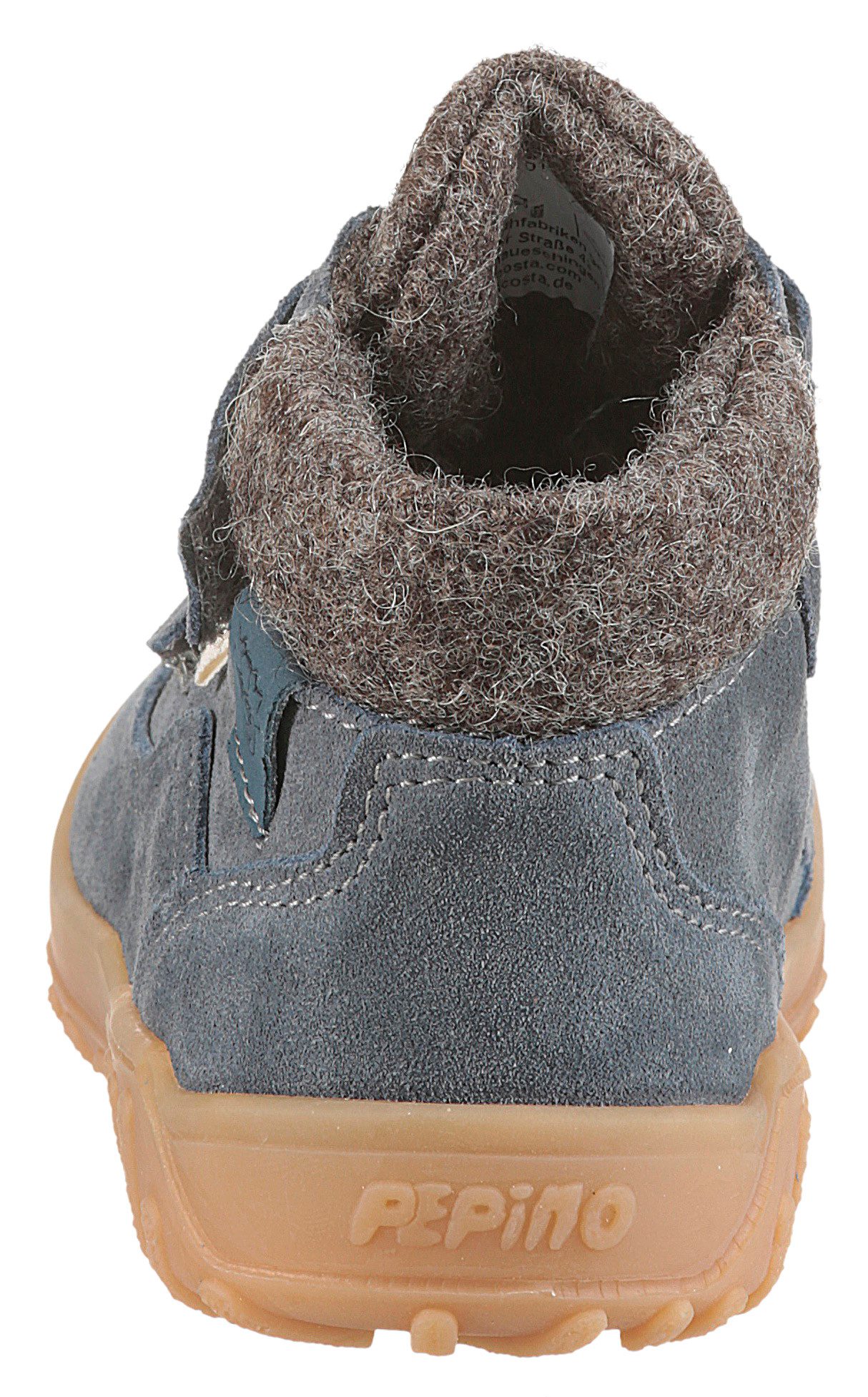 PEPINO by RICOSTA Donte 50 WMS: weit Lauflernschuh Winterboots, Klettschuh mit TEX, Größenschablone zum Download