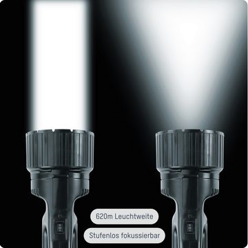 ANSMANN AG LED Scheinwerfer Handscheinwerfer Wiederaufladbar mit 5W LED und Ladestation, LED