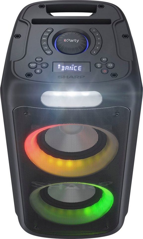 Sharp PS-949 Stereo Party-Lautsprecher (A2DP Bluetooth, AVRCP Bluetooth,  Bluetooth, 132 W)