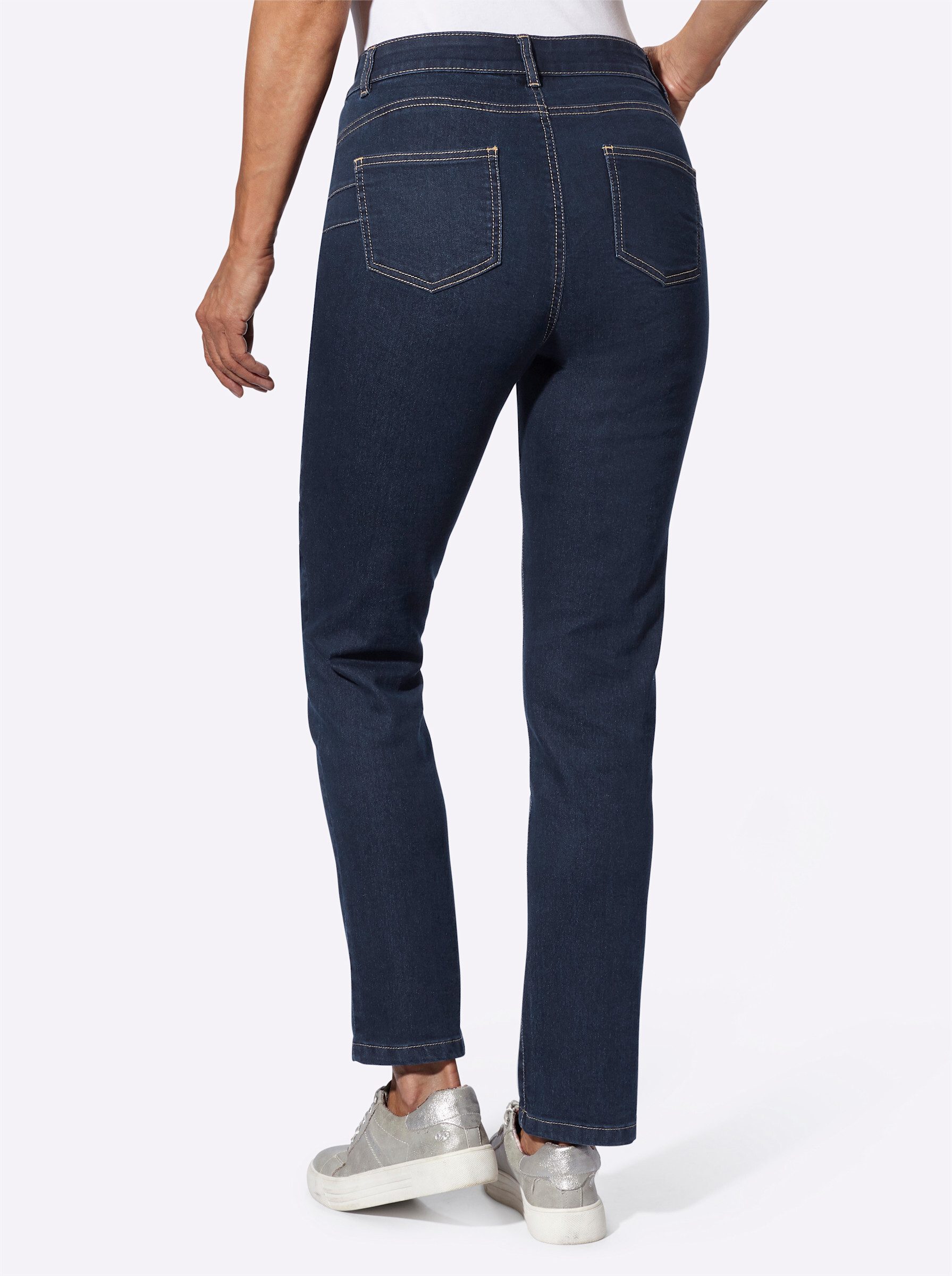 Sieh an! Bequeme Jeans Jeans leicht vertieft
