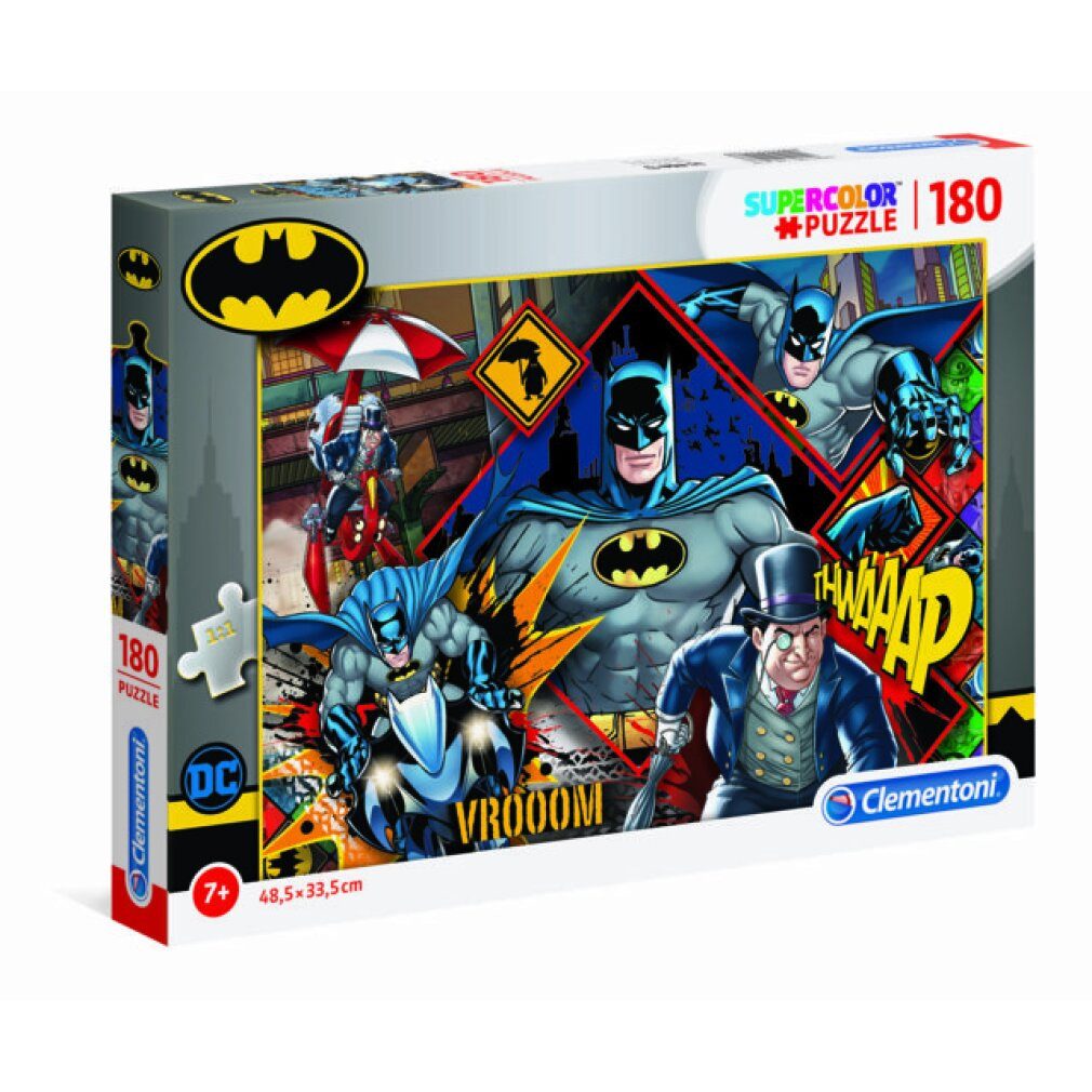 Clementoni® Puzzle DC Comics Batman Puzzle 180Stück, Puzzleteile