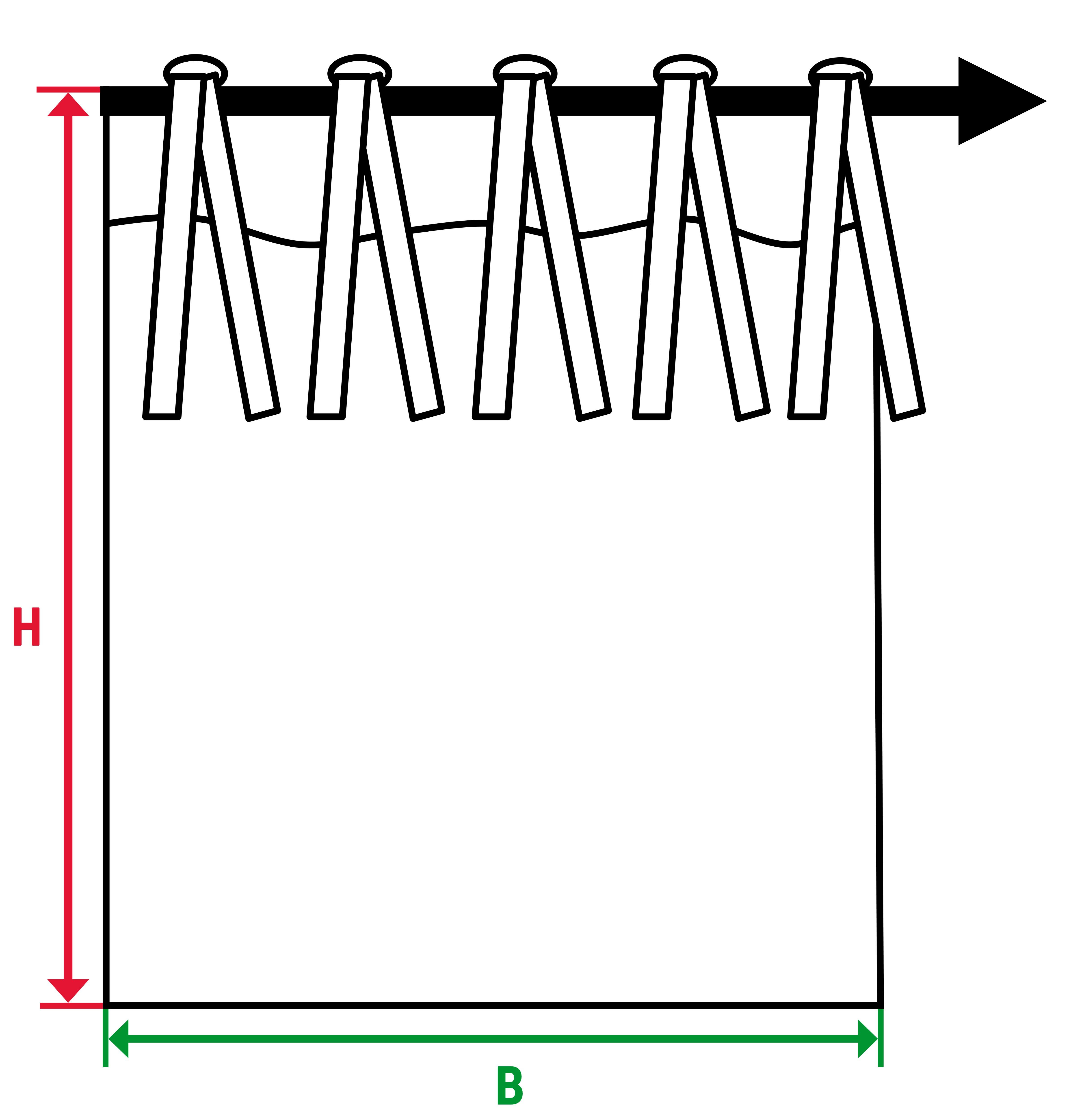 Vorhang Jungle Schal, Kutti, halbtransparent, (1 Gardine, bedruckt, Polyester Bindebänder St), halbtransparent