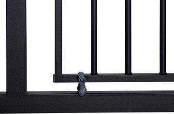 BabyGo Türschutzgitter Safety Gate, schwarz, auch als Treppenschutzgitter verwendbar; Made in Europe
